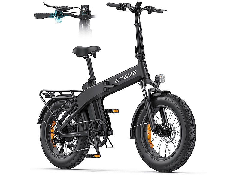 ENGWE EP-2 3.0 BOOST Kompakt-/Faltrad (Laufradgröße: 20 Zoll, Unisex-Rad, Schwarz)