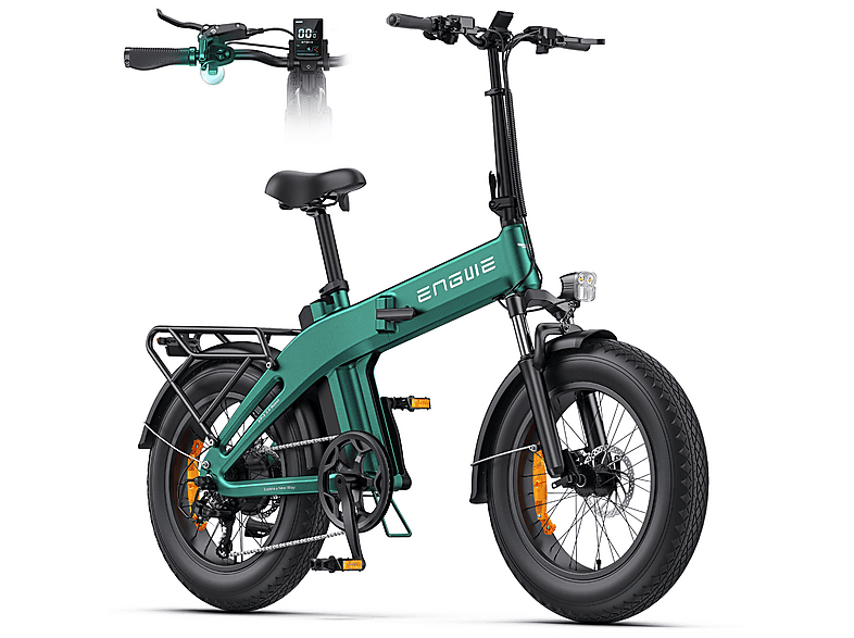 ENGWE EP-2 3.0 BOOST Kompakt-/Faltrad (Laufradgröße: 20 Zoll, Unisex-Rad, Grün)
