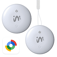 MediaMarkt IMOSHION 2-Pack Android Tracker - Geschikt voor Android Find My Device - Bluetooth tracker Wit aanbieding