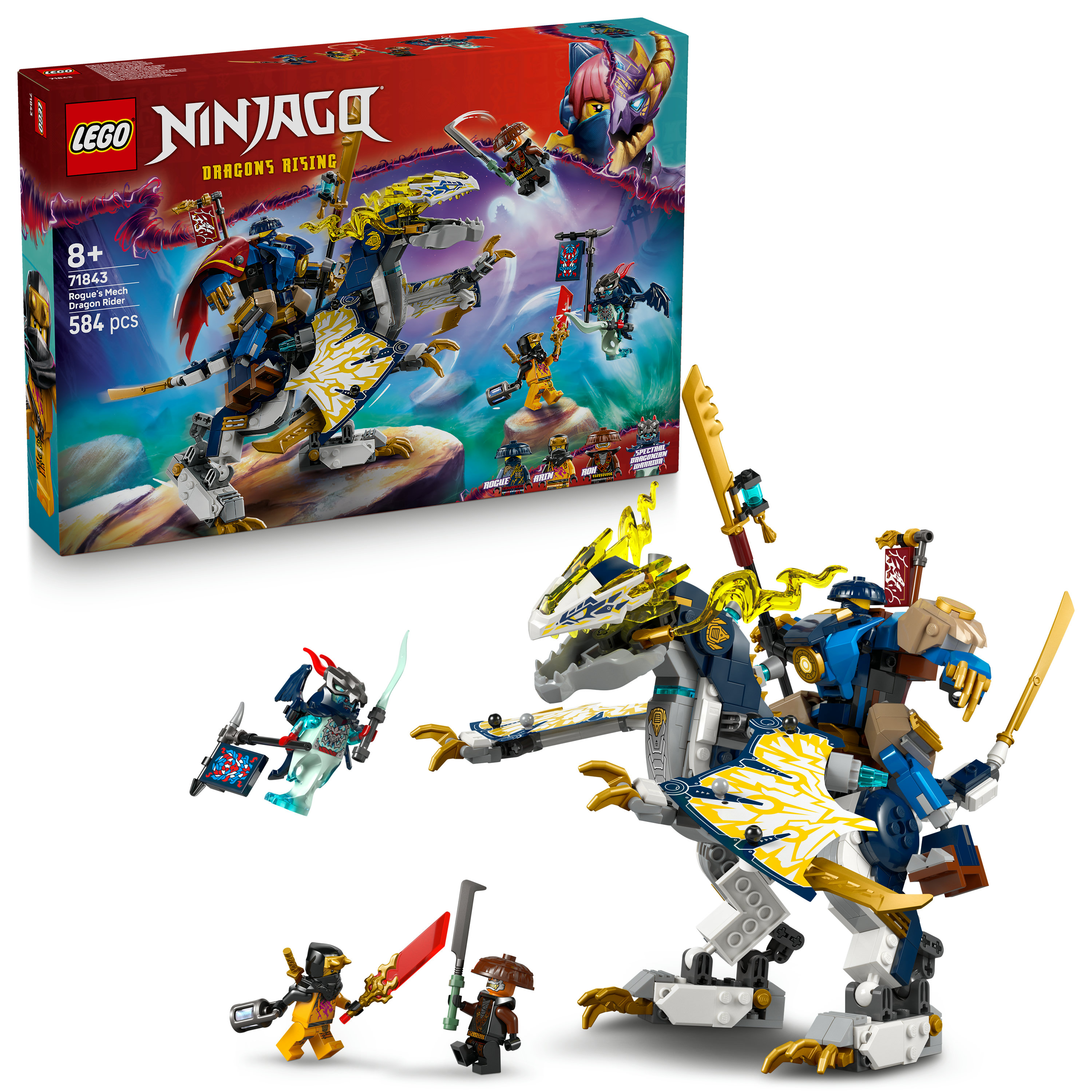 Klocki LEGO Rogue's Mech Dragon Rider Wielobarwny | MediaMarkt