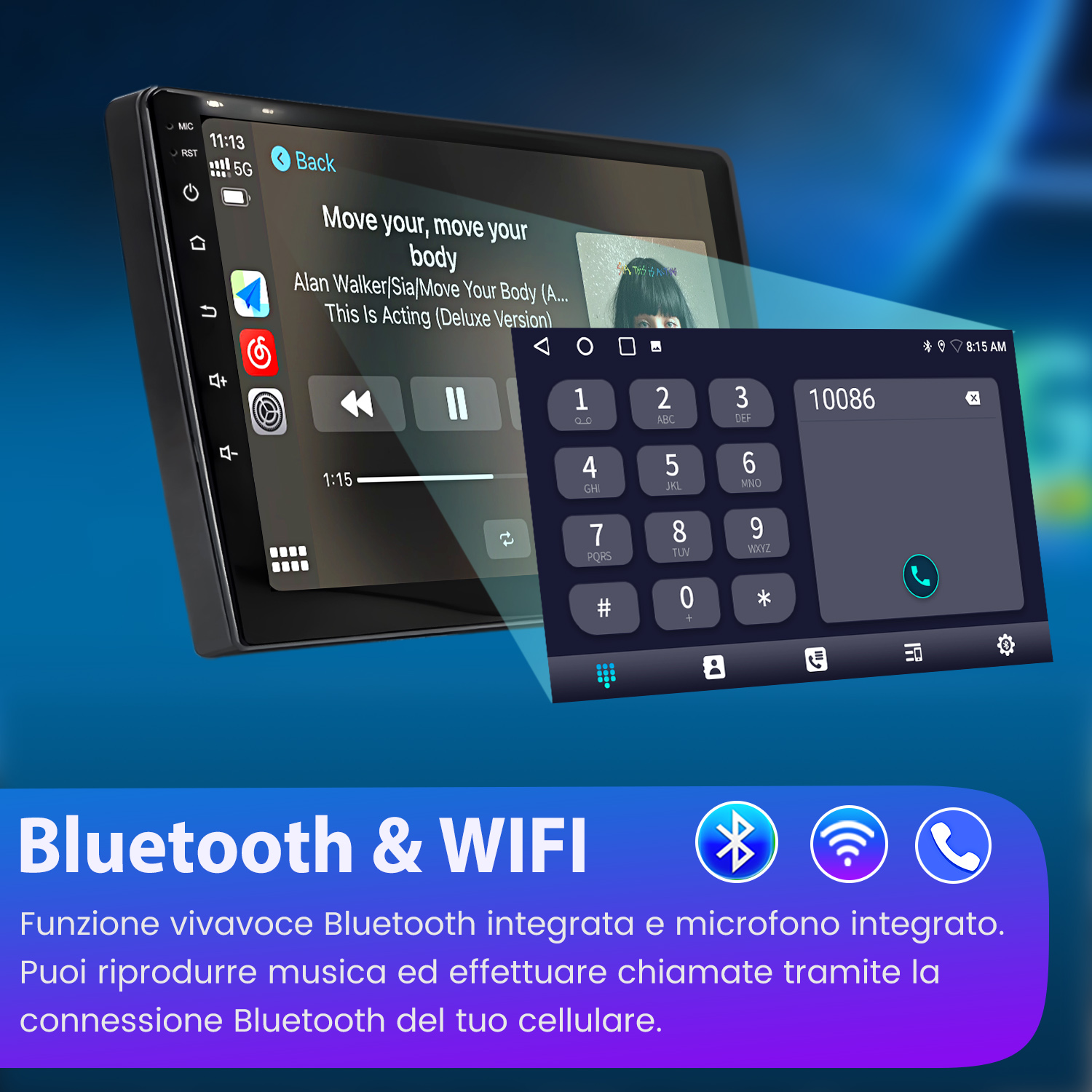 AWESAFE Autoradio Android 13 pour Seat Altea XL Toledo 1Go 32 Go 9'' écran Tactile avec