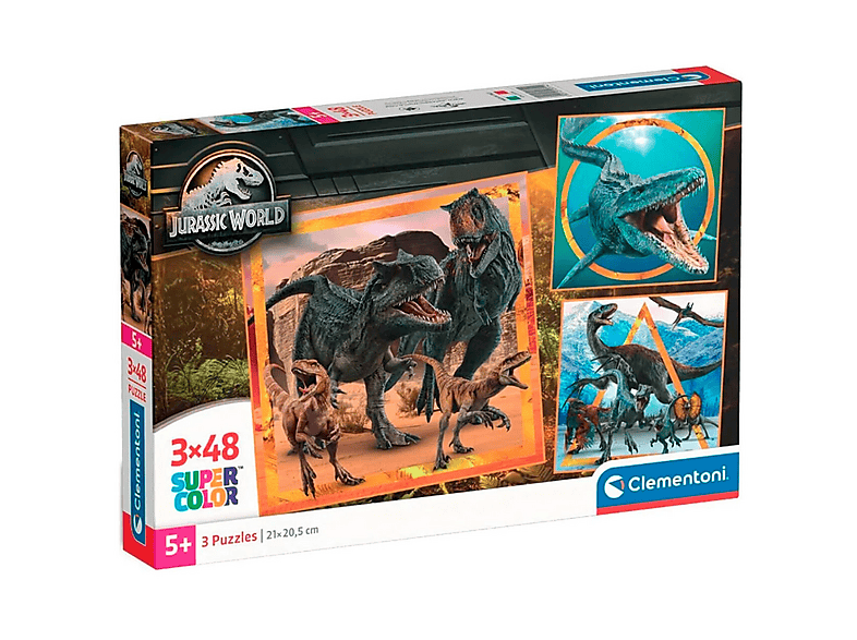 CLEMENTONI Jurassic World Puzzle 3x48Stü ck Puzzles | MediaMarkt