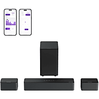MediaMarkt ULTIMEA Poseidon D50 - 5.1 Geluidssysteem met 5,25" Draadloze Subwoofer Soundbar Zwart aanbieding