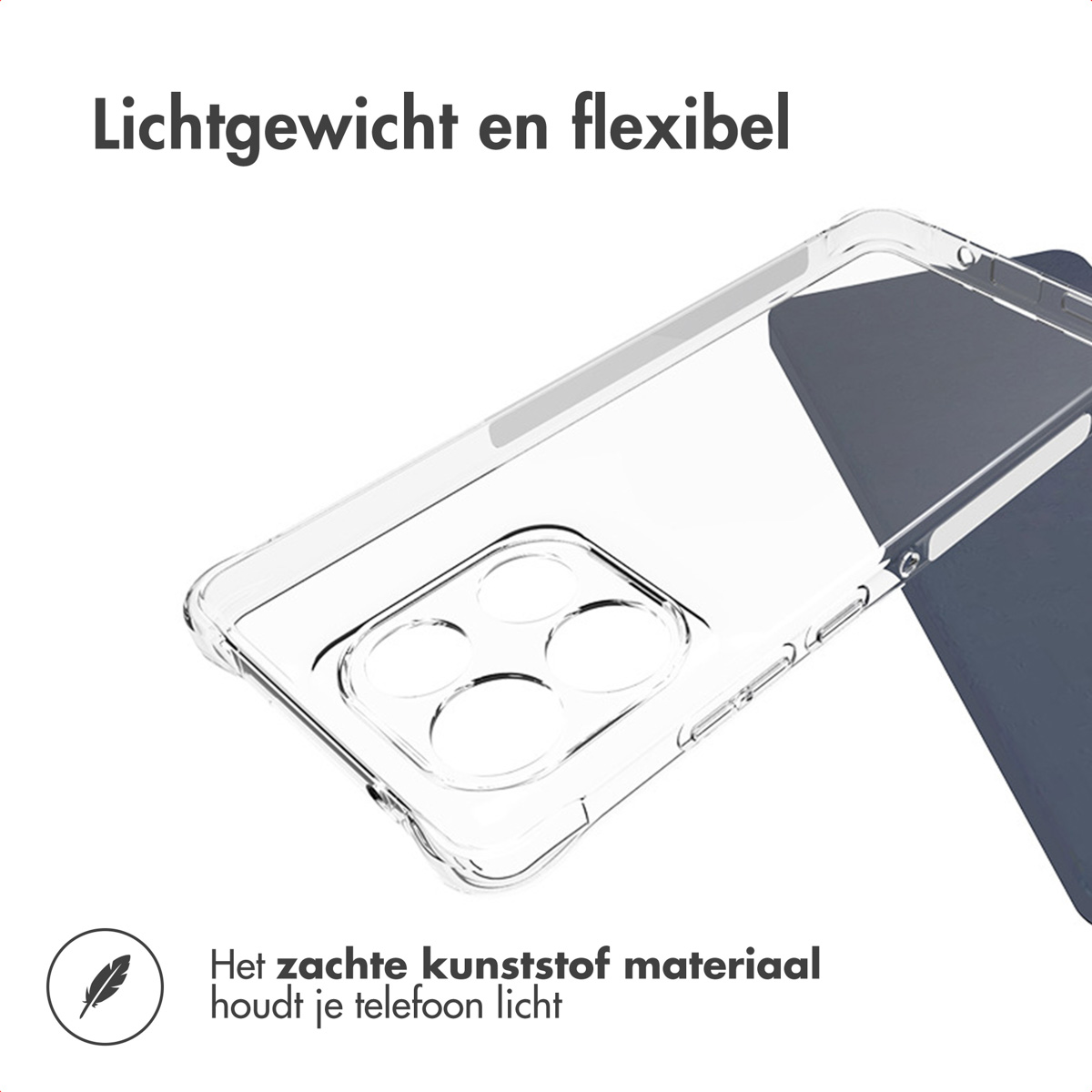 Cover Ultra-Sottile Moex Per Moto G4/G4 Plus – Blu Scuro Metallico, Rigida Anti-Graffio