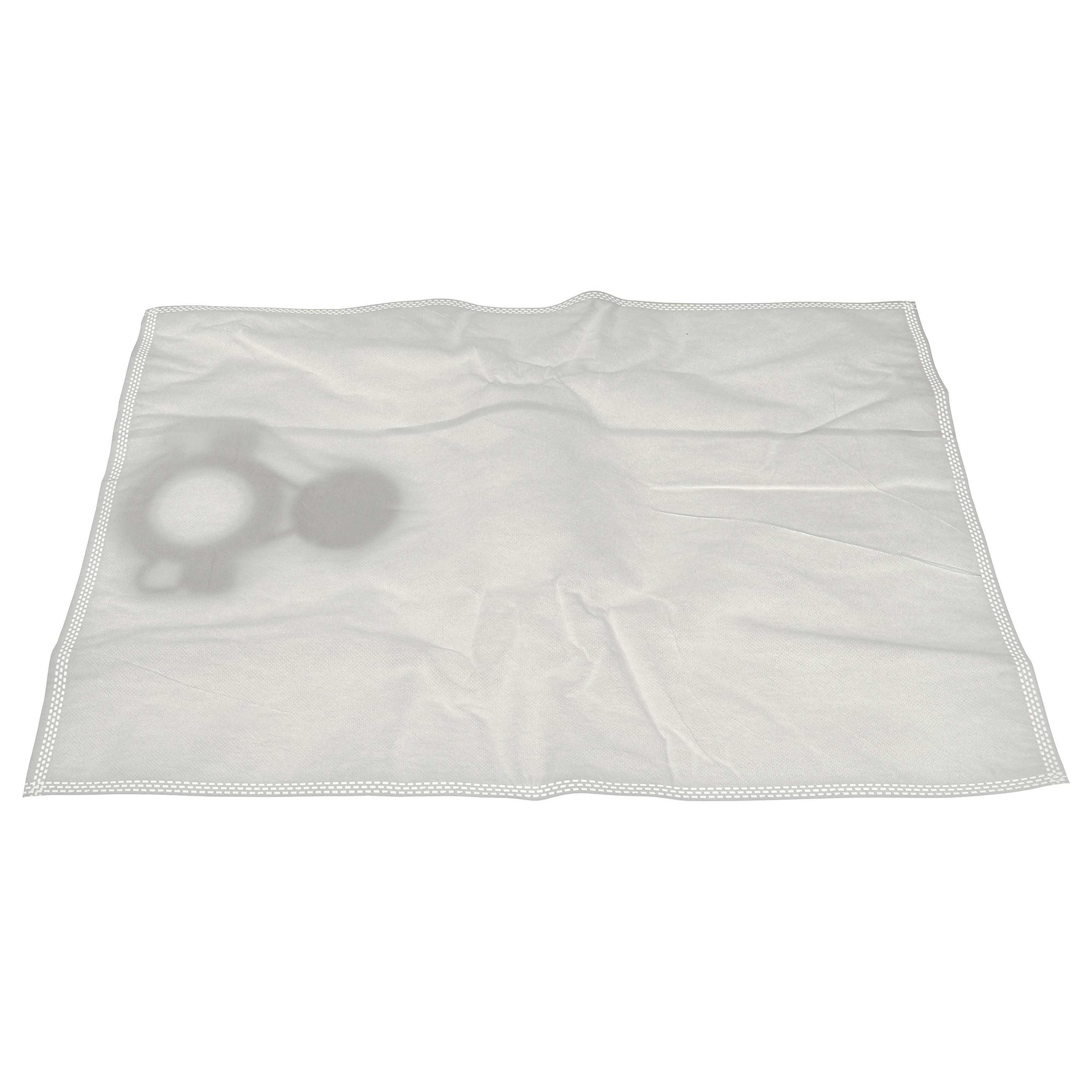 Weißes, rechteckiges Filterpapier. Ein Schatten eines runden Objekts ist darauf geworfen, was auf einen Filter hindeutet.
