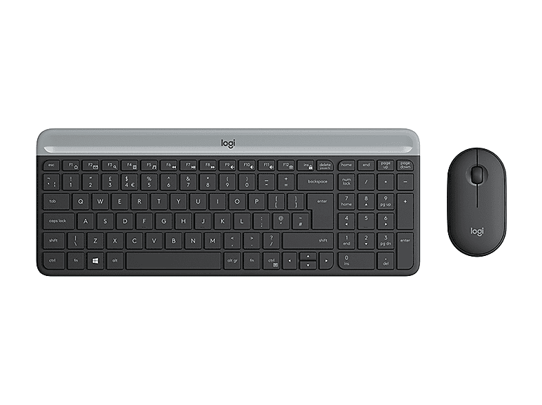 Pack Teclado + Ratón | LOGITECH 920-009202, Inalámbrico, Grafito ...