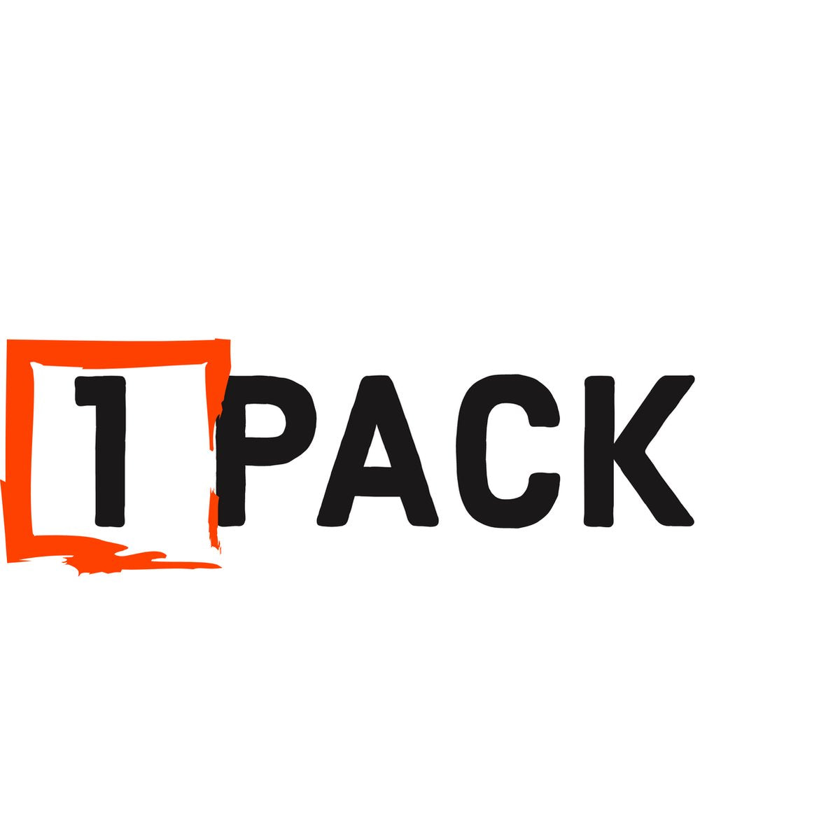 Afbeelding met de tekst "1 PACK". De "1" staat in een witte doos met een oranje omtrek. De rest van de tekst is zwart.