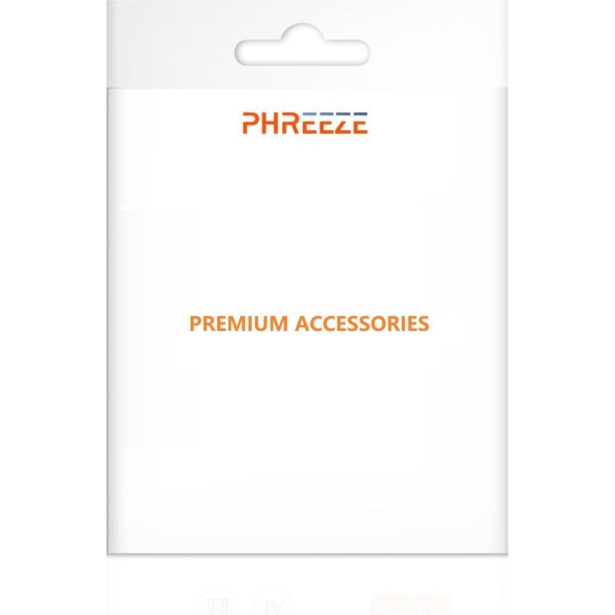 Witte verpakking met merknaam "PHREEZE" en tekst "PREMIUM ACCESSOIRES".