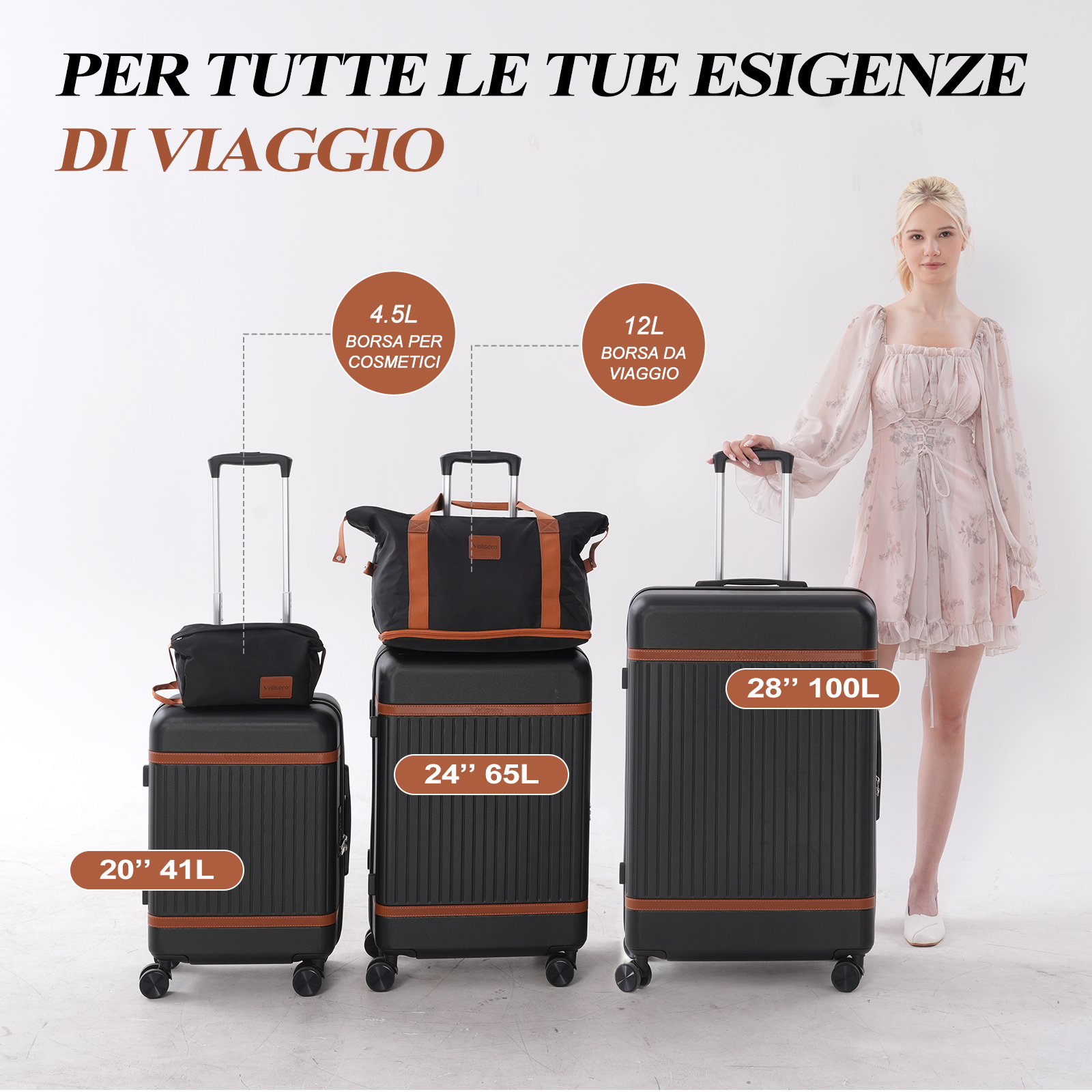 Valigia Rigida Valigia 20 Litri Valigia Rigida Con Rotelle 105 L