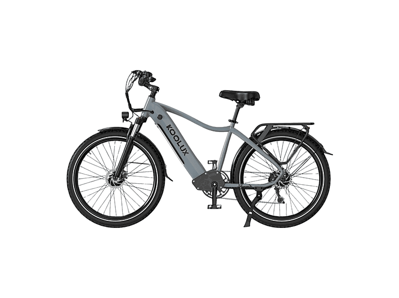 KOOLUX X3 Citybike (Laufradgröße: 26 Zoll, Herren-Rad, 648 Wh, Grau)