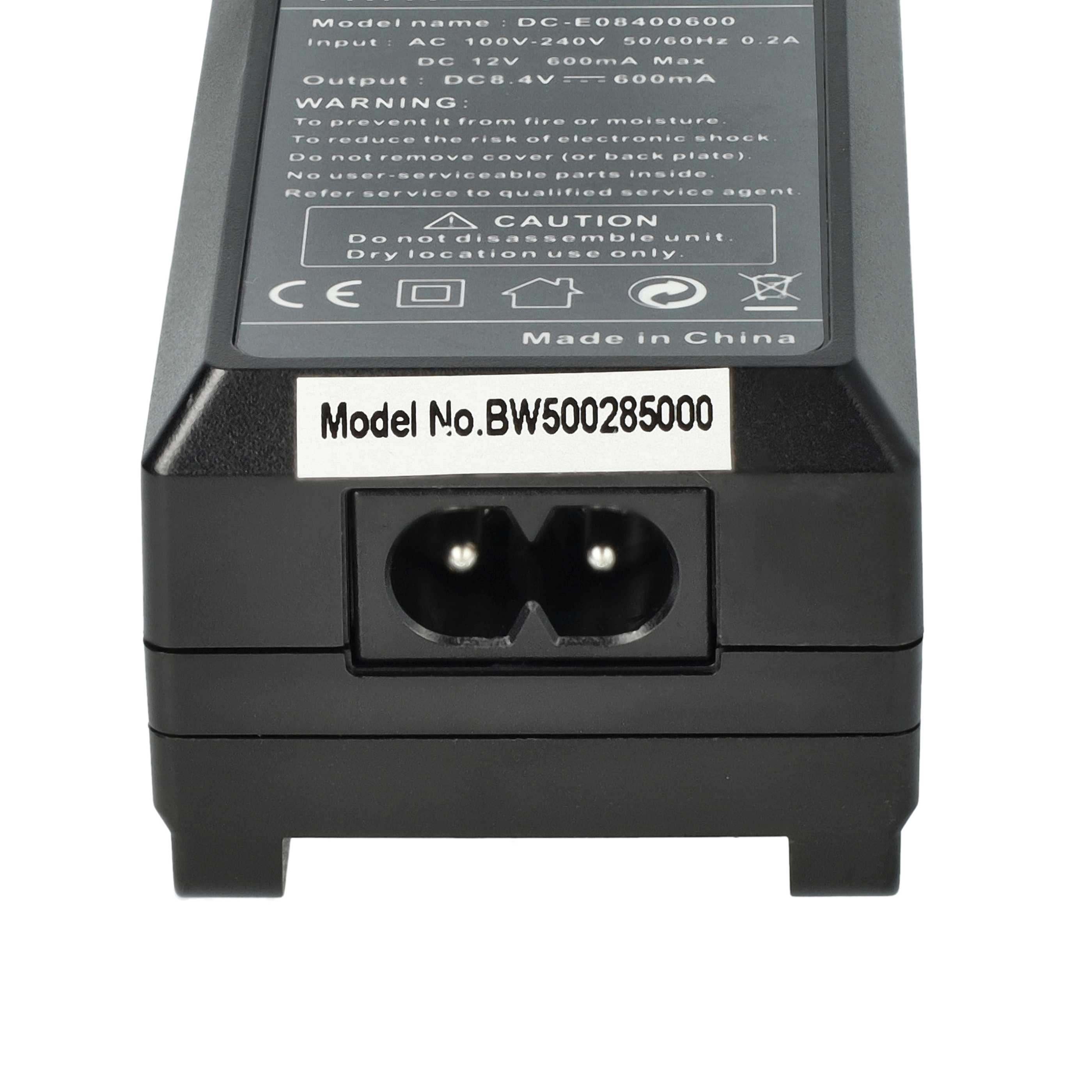 Schwarzes Netzteil mit Text, Netzanschluss und Text 'Model No. BW500285000'.