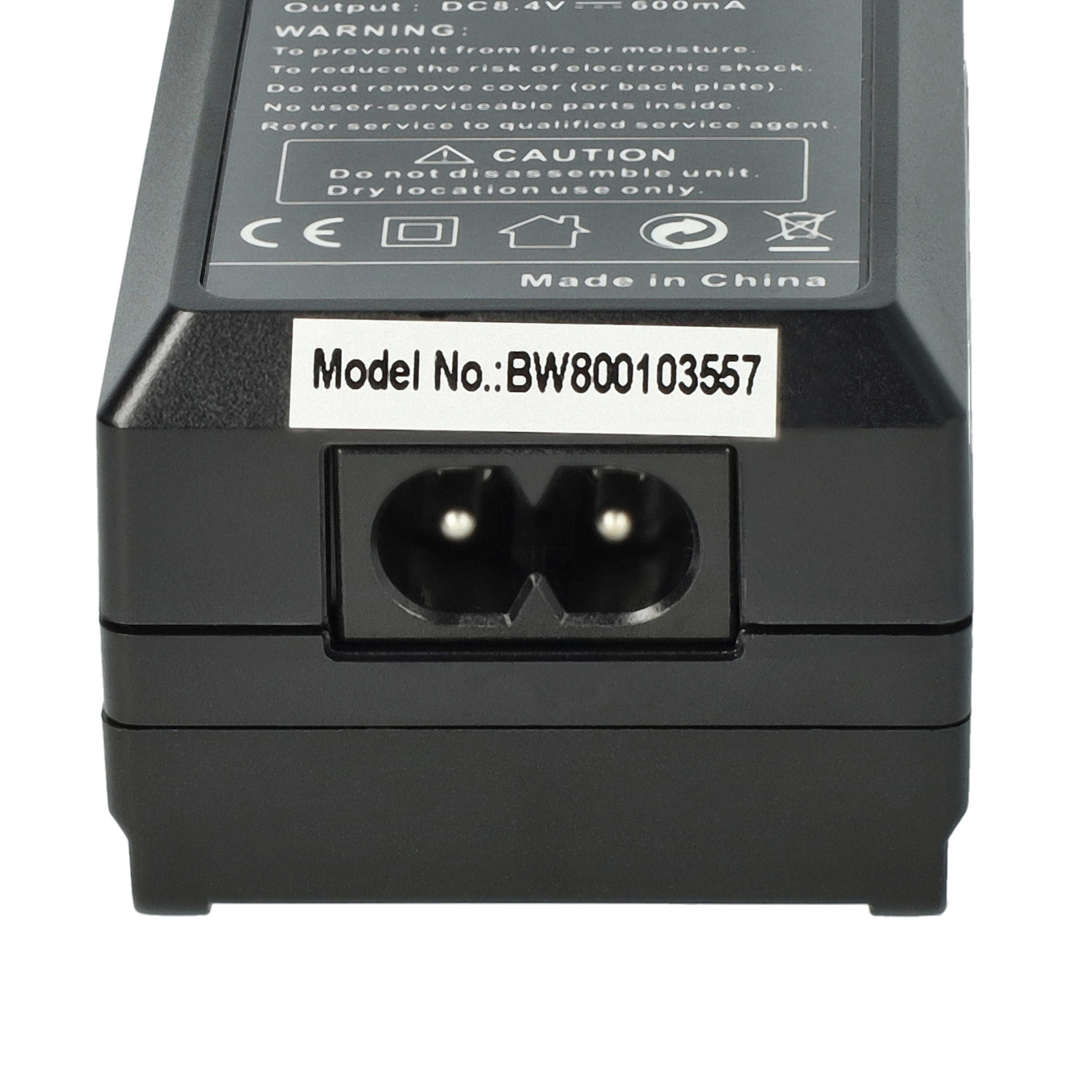Schwarzer Adapter mit Zweipolsteckdose. Enthält Text: Modell-Nr.: BW800103557 und Made in China.