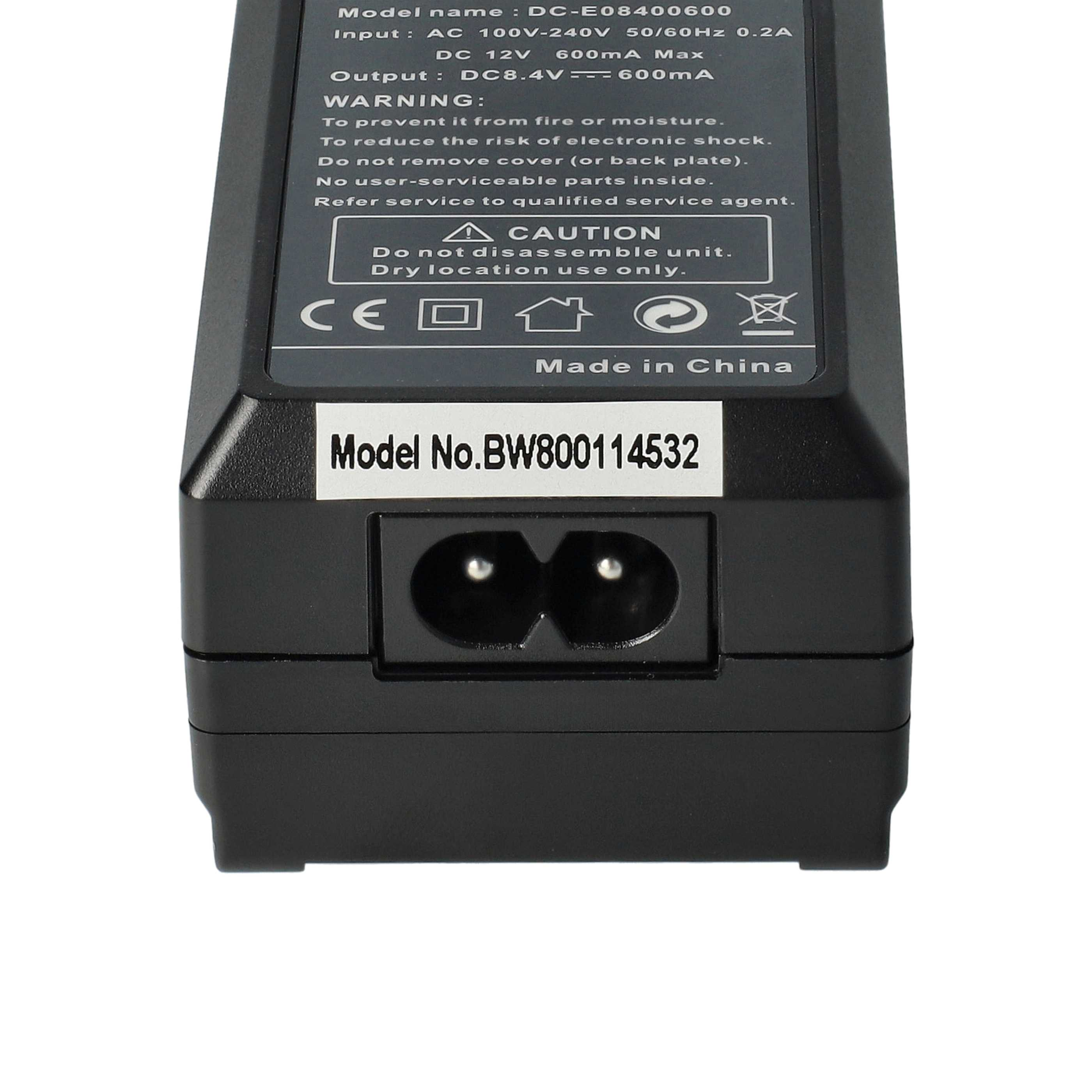 Schwarzer Netzadapter mit Textdetails und einem Stromeingangsanschluss. Modellnummer: BW800114532. Hergestellt in China.