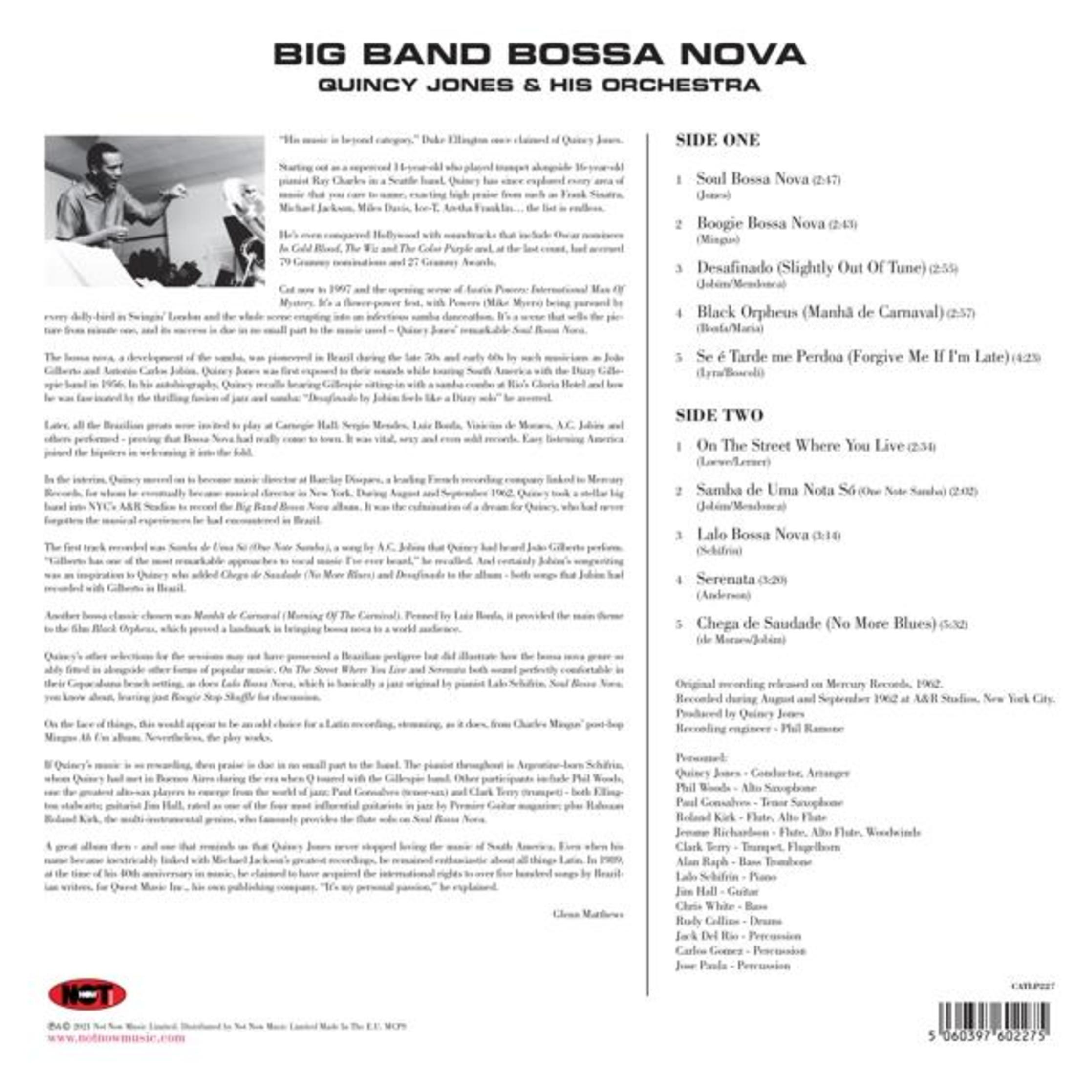 Copertina dell'album di Quincy Jones & His Orchestra, intitolato Big Band Bossa Nova.