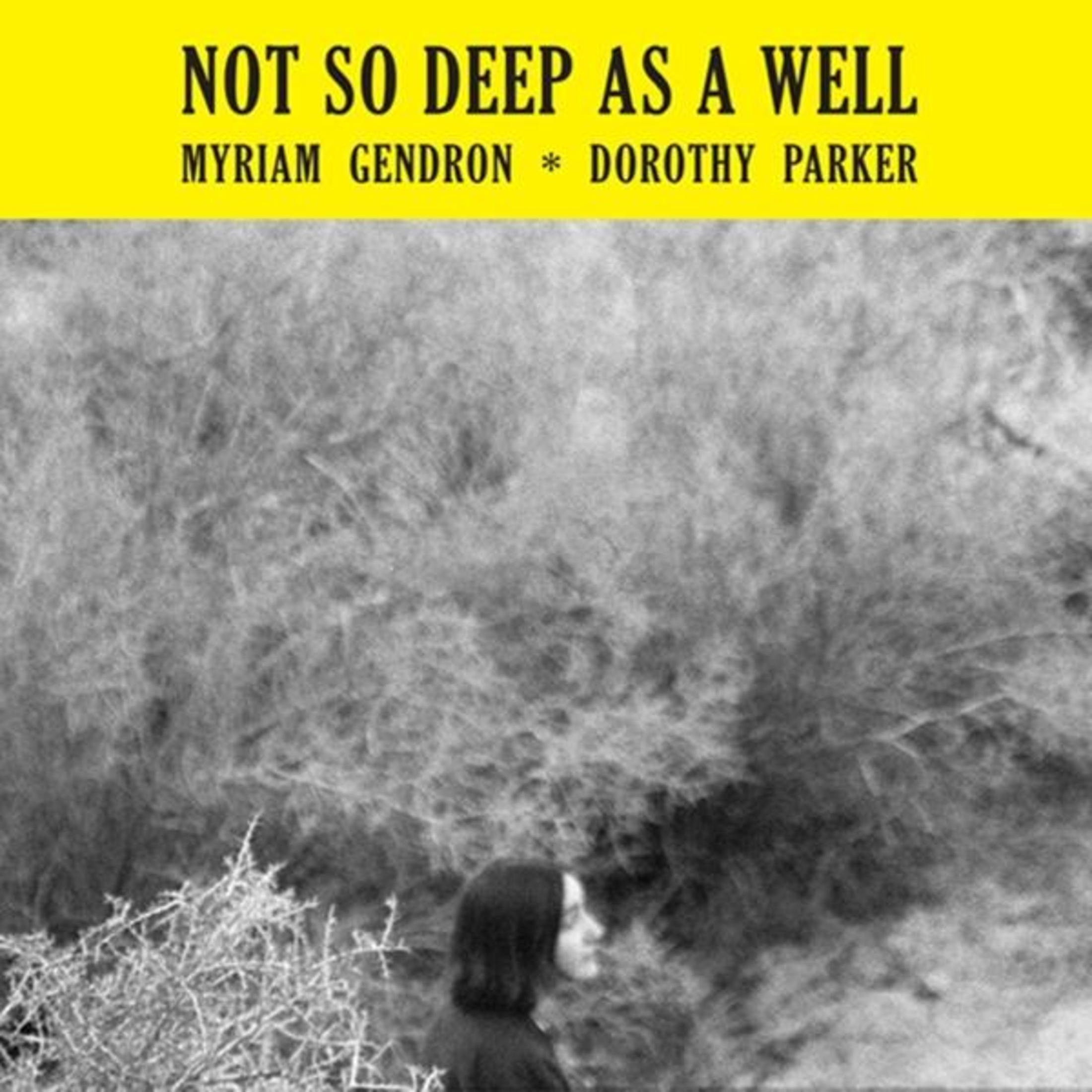 Copertina dell'album con il testo 'NOT SO DEEP AS A WELL'. Il profilo di una donna è visibile su uno sfondo sfocato di fogliame.