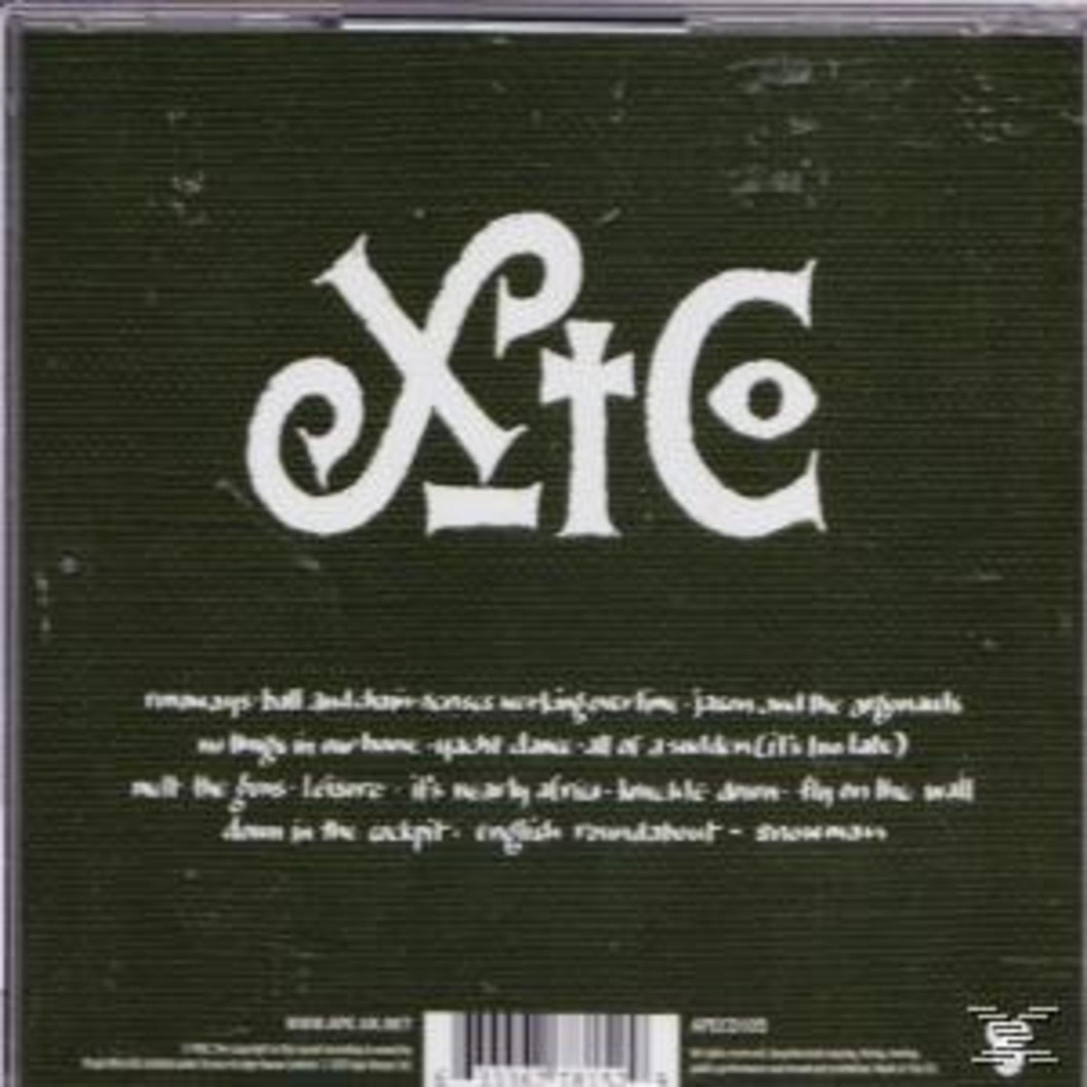CD-Cover. Weißes 'XTC'-Logo auf grünem Hintergrund. Songtitel in Weiß. Barcode unten.