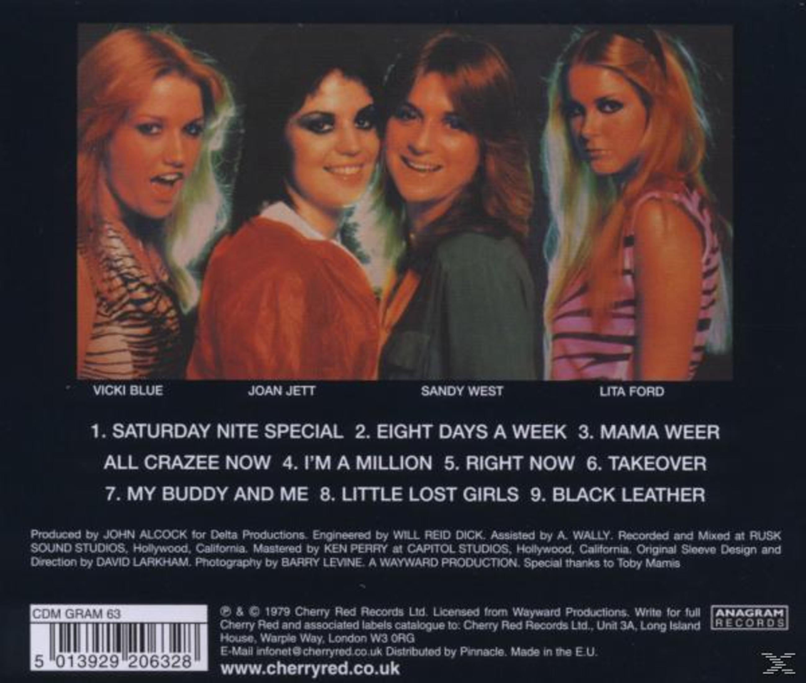 La copertina dell'album presenta quattro donne, ognuna con i capelli lunghi, che sorridono e guardano lo spettatore. Titoli e crediti in basso.