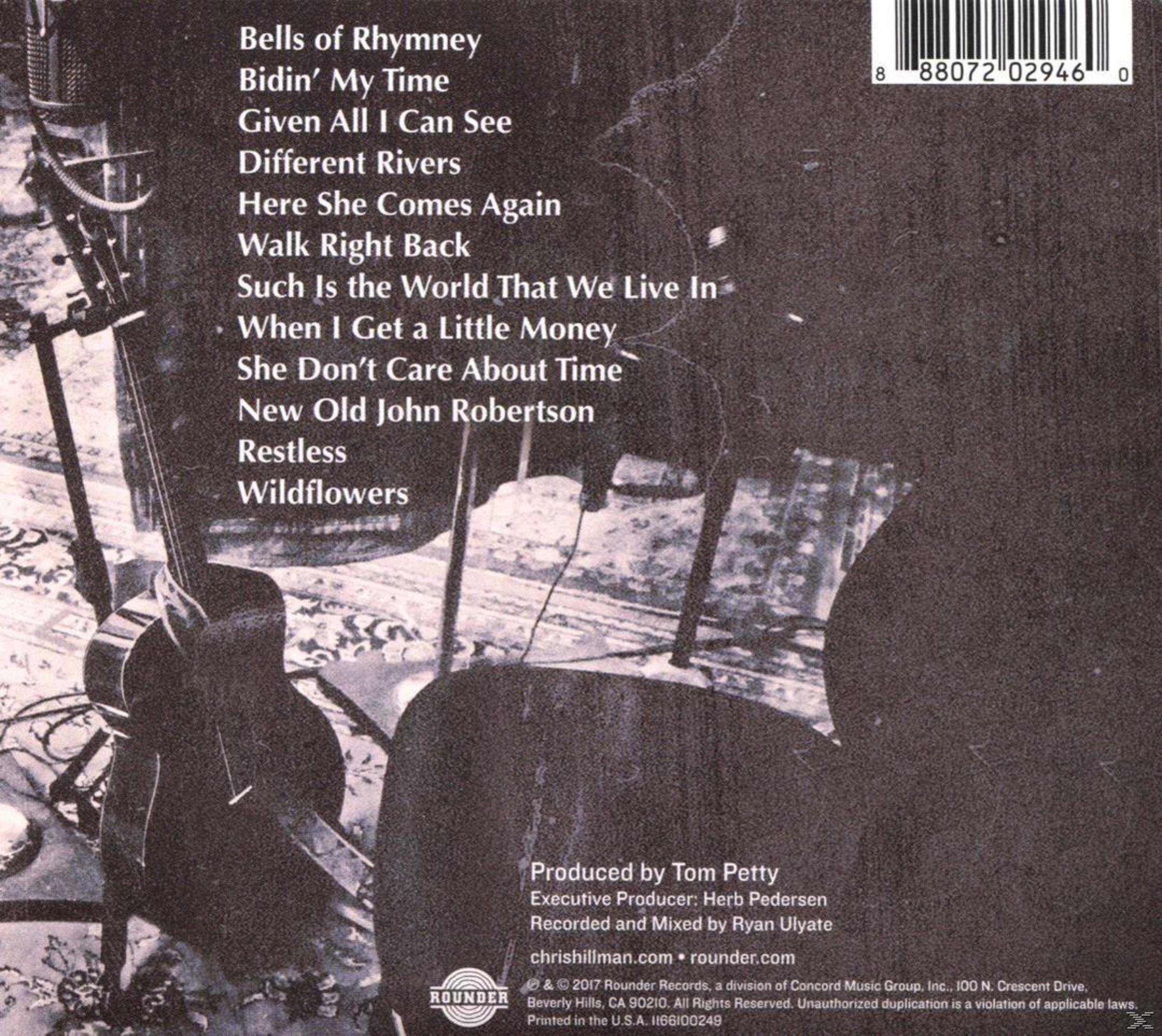 Albumcover mit Songtiteln und einer Gitarre. Der Hintergrund ist dunkel und der Text hell. Ein Barcode ist sichtbar.