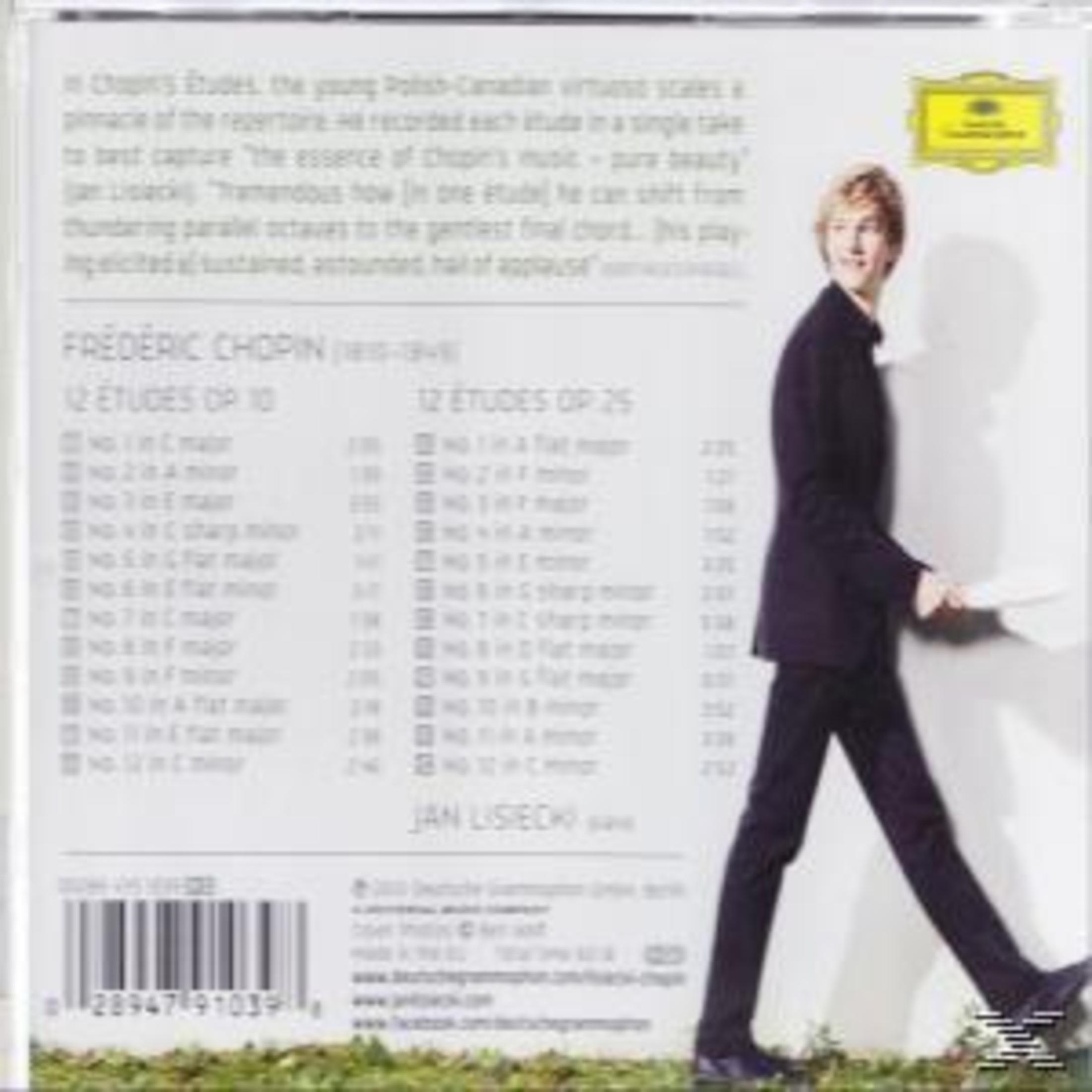 Albumcover mit einem Mann im Anzug, der geht. Text enthält den Namen des Komponisten, Musikstücke und Barcode.