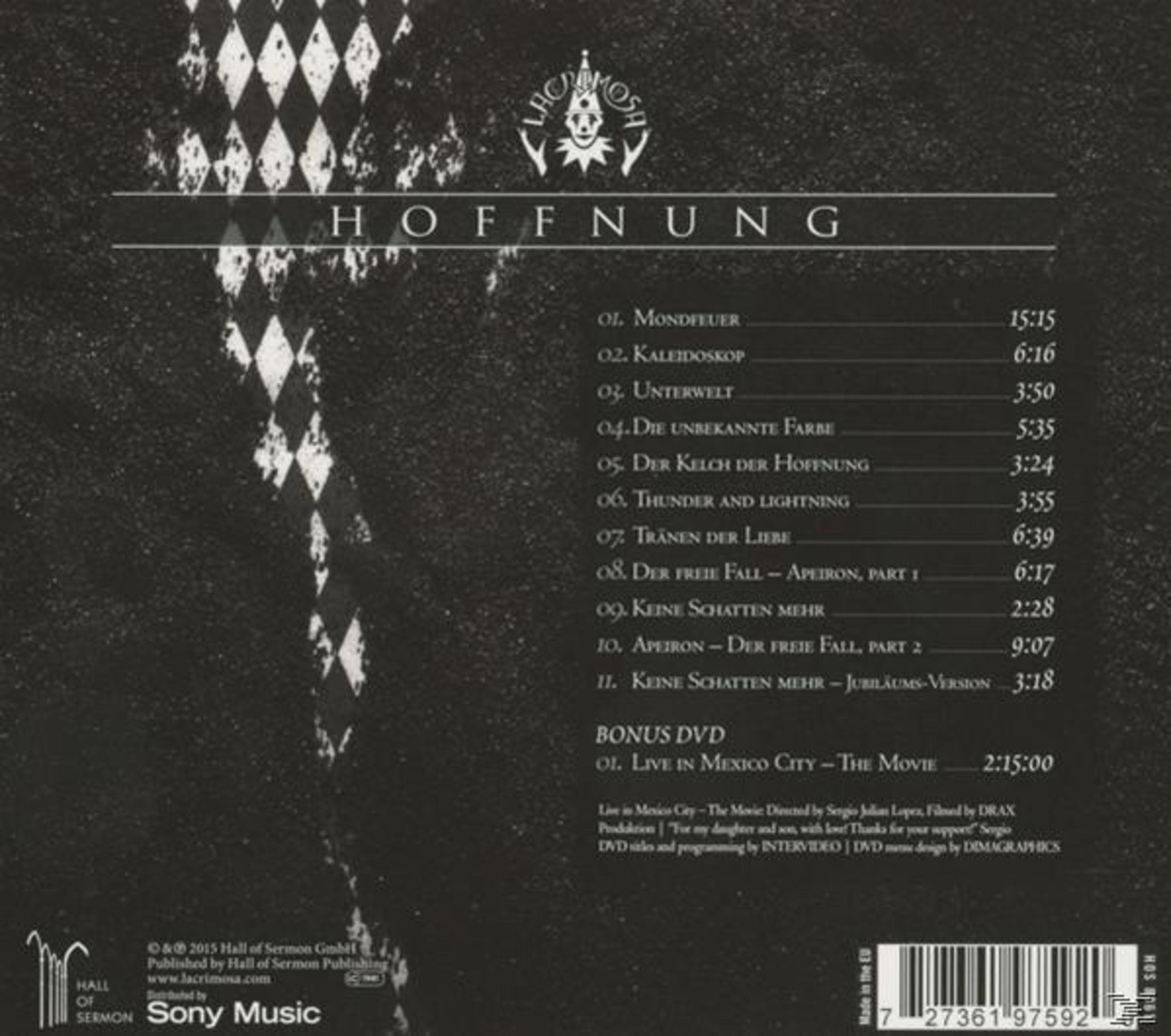 CD-hoes met zwart-wit ruitpatroon, tekst en logo. De tracklist en credits zijn ook zichtbaar.