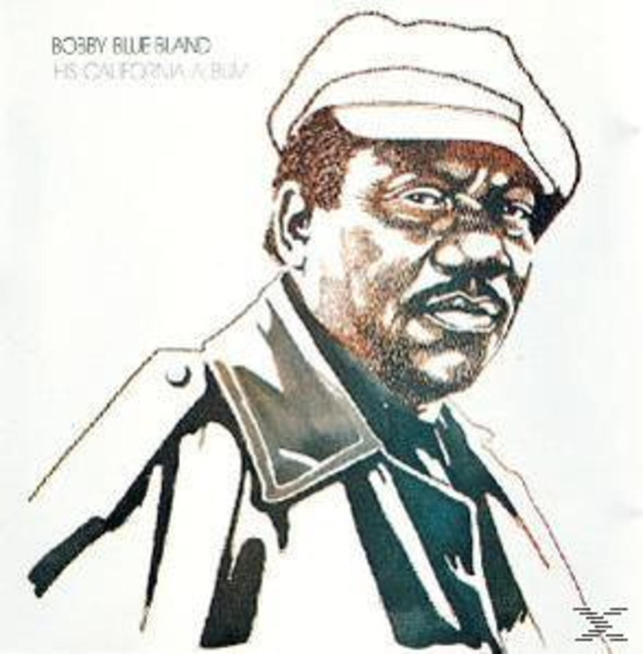 Albumcover von Bobby Blue Bland mit Mütze und Mantel. Der Text oben lautet 'Bobby Blue Bland'. Weißer Hintergrund.