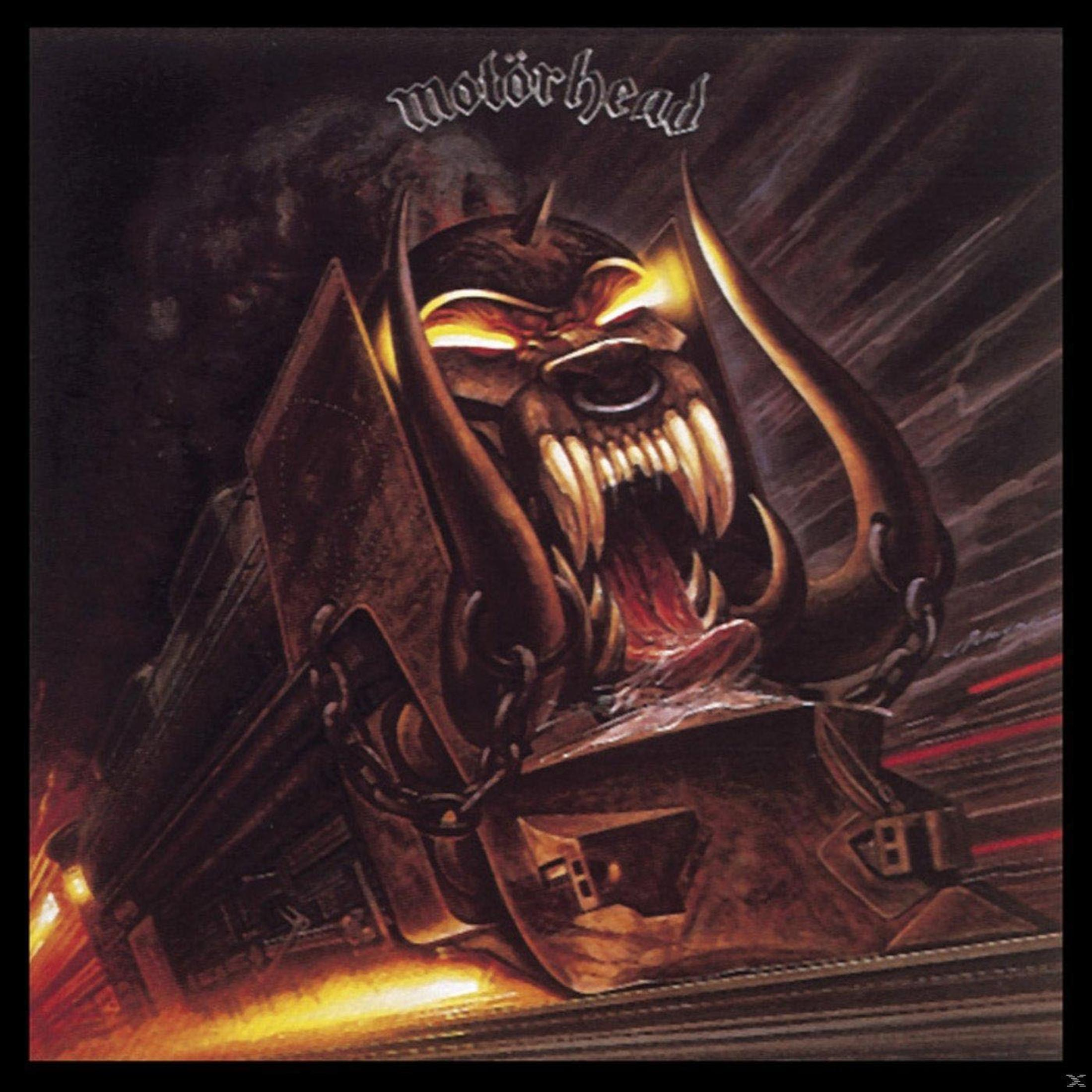 Copertina dell'album con un treno demoniaco. Il treno ha una faccia mostruosa, denti affilati e il logo della band è in alto.