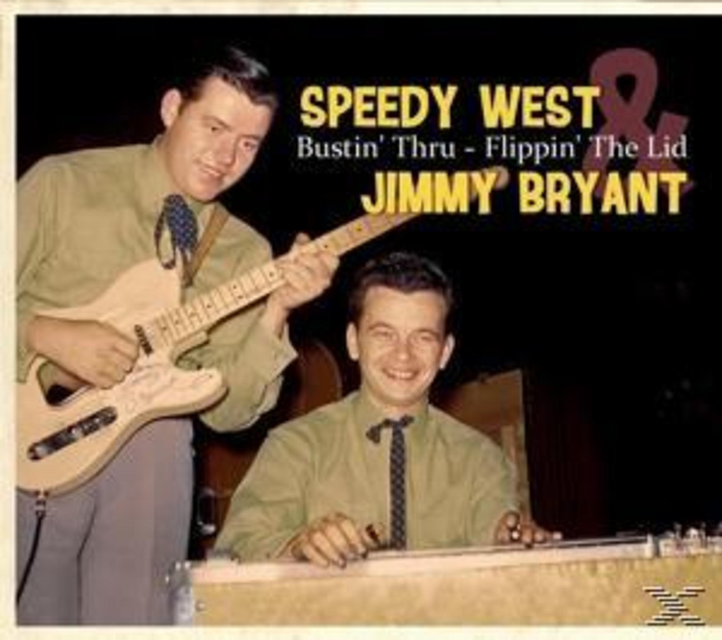 Zwei Männer, Speedy West und Jimmy Bryant, auf einem Albumcover. Einer spielt Gitarre, der andere Steel Guitar.