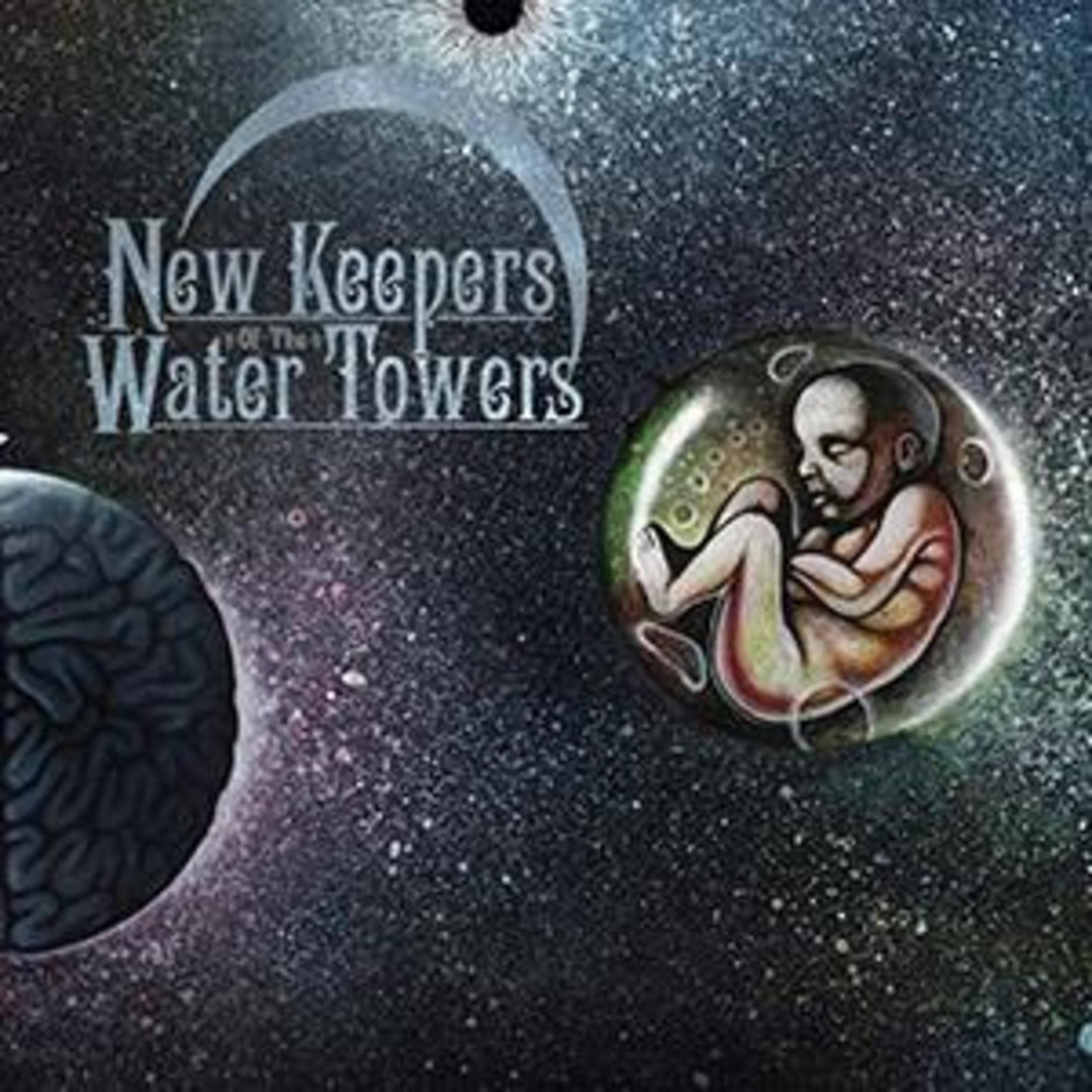Albumhoes met een foetus in een bel, een hersenen en de naam van de band. Sterren vullen de achtergrond.
