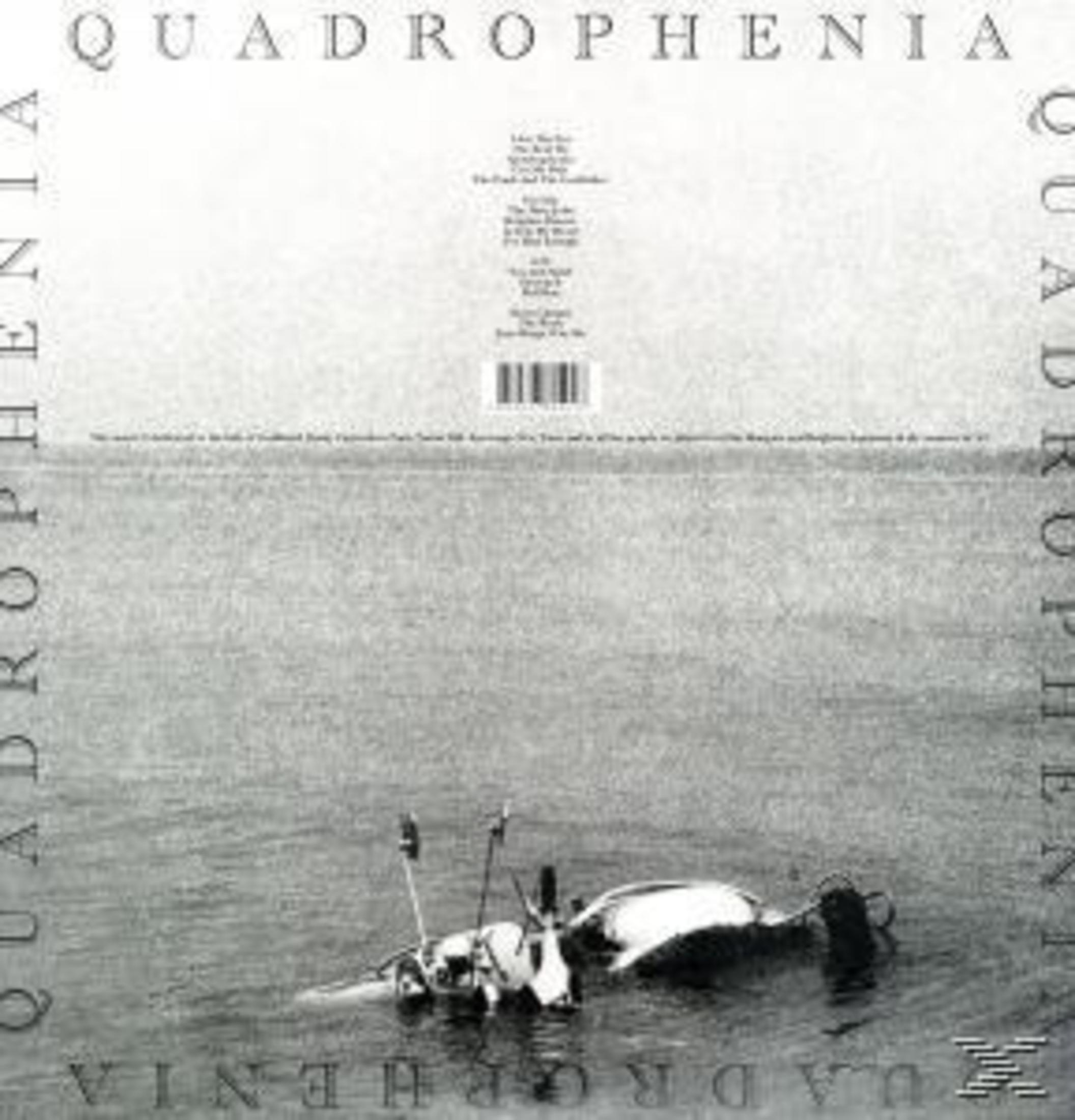 Copertina dell'album. Un subacqueo in acqua, con uno scooter. Titolo: Quadrophenia.