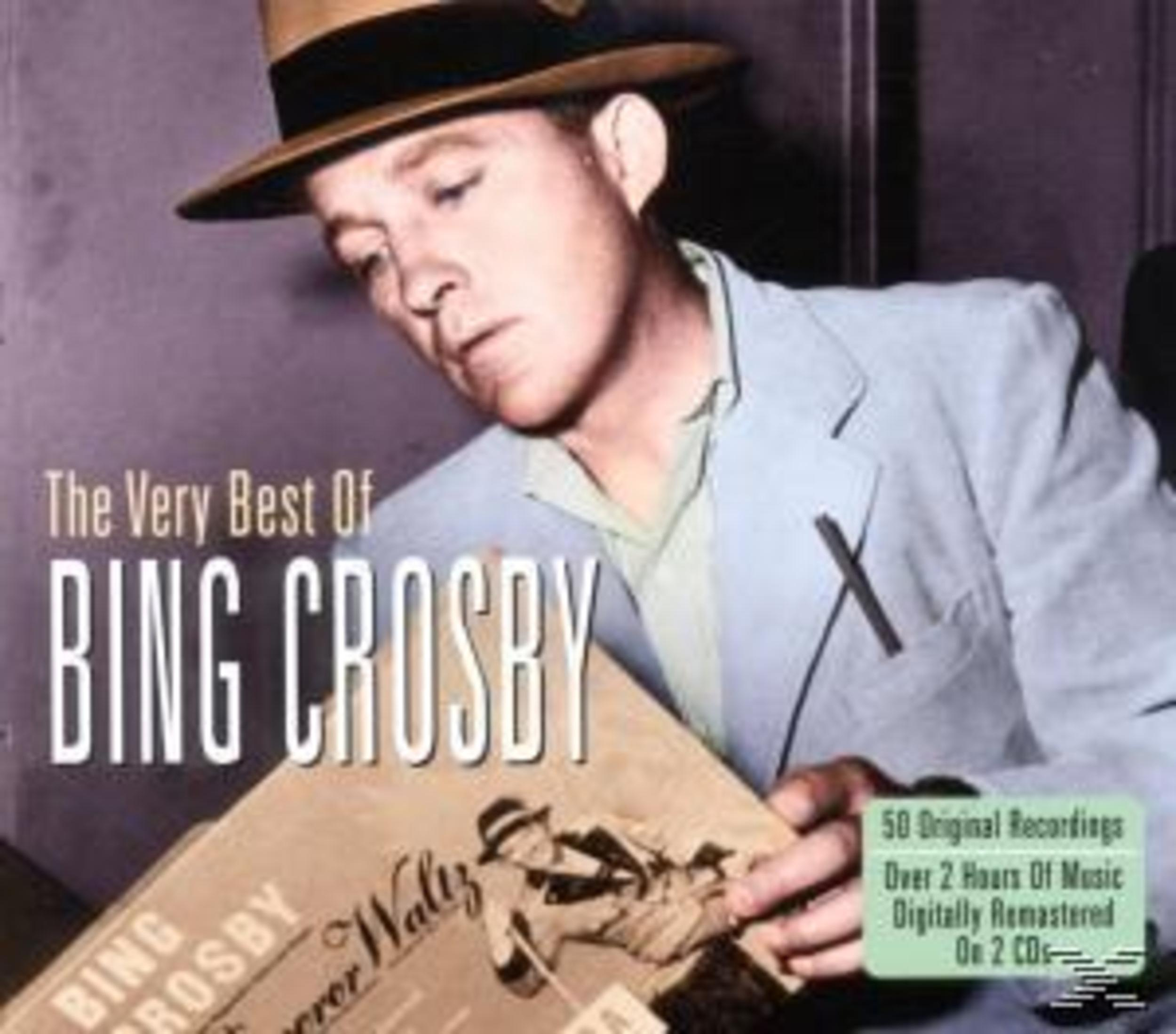 Albumcover von Bing Crosby. Crosby trägt einen Hut und Anzug. Der Albumtitel lautet 'The Very Best of Bing Crosby'.