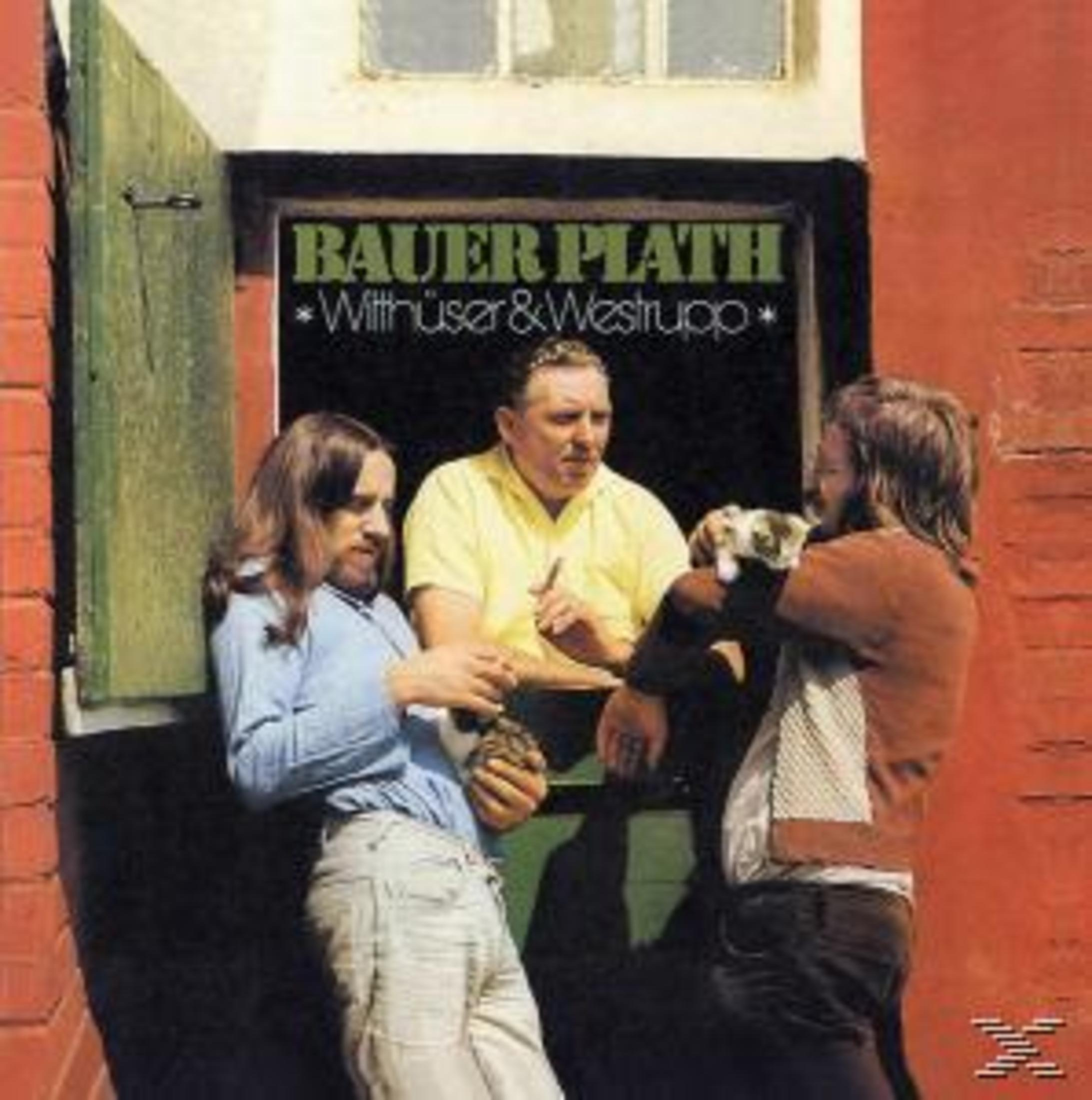 Albumcover zeigt drei Männer an einer Tür. Einer hält einen Hund. Der Text oben lautet 'BAUER PLATH *Withüser & Westrupp*'.