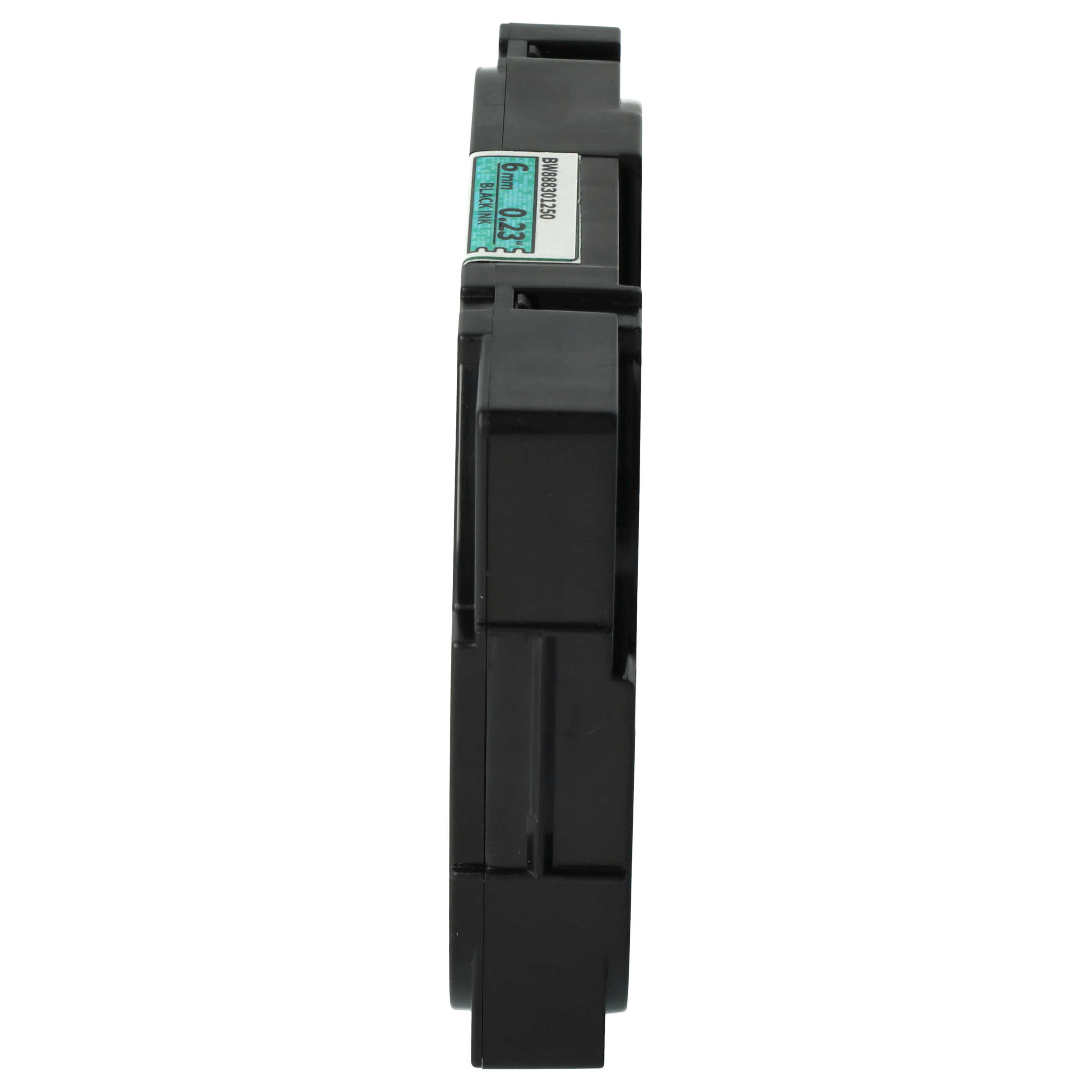 Eine schwarze Tintenpatrone, beschriftet mit BW888301250, 6 mm und 0,23 Zoll. Das Objekt ist vor weißem Hintergrund.