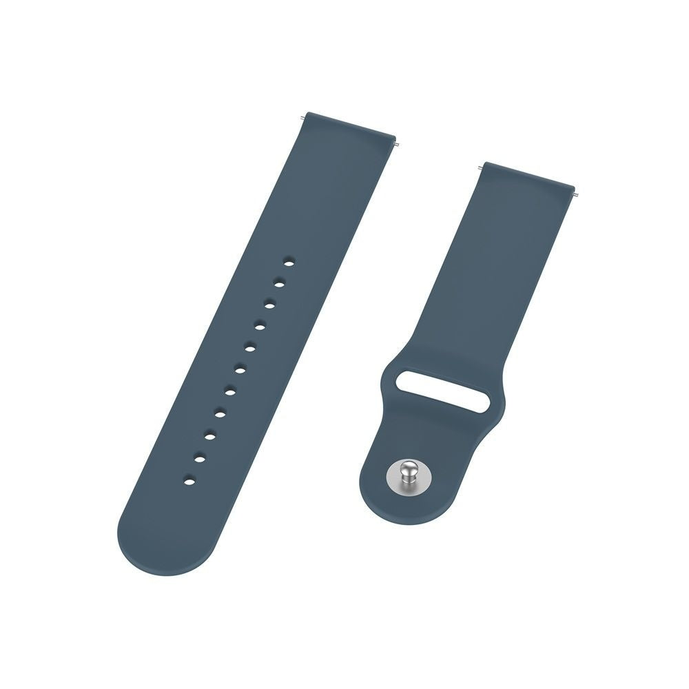 Zwei türkisfarbene Uhrenarmbänder, eines mit Löchern zur Anpassung, das andere mit einem Verschluss. Beide auf weißem Hintergrund.