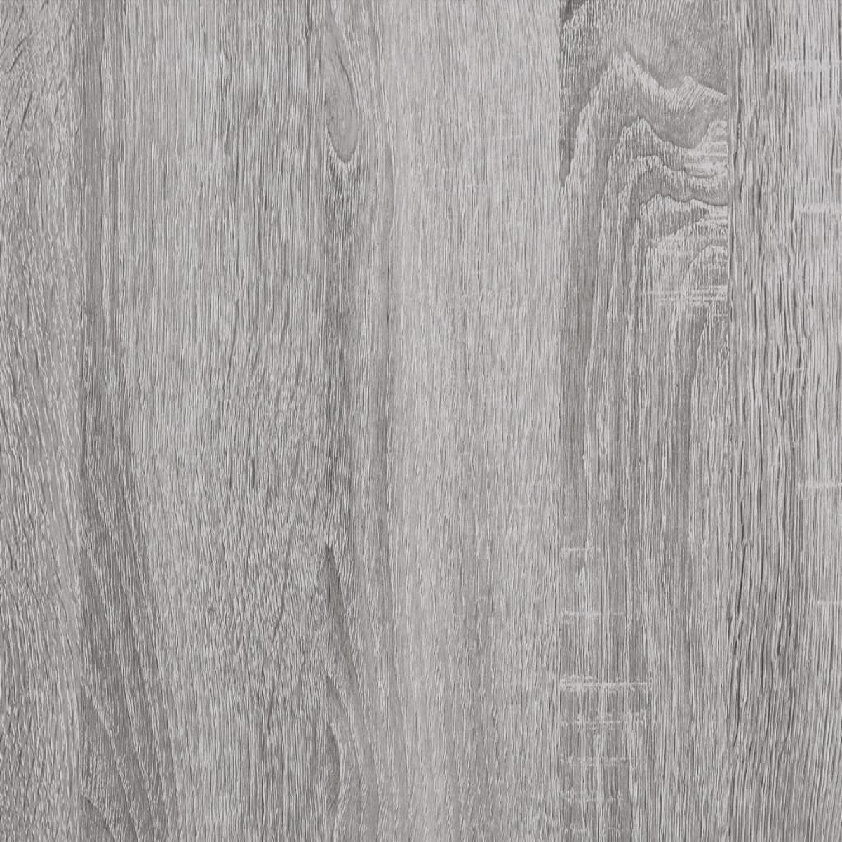 Nahaufnahme von grauen Holzplanken. Vertikale Maserung und Knoten sind sichtbar, wodurch eine strukturierte, neutrale Oberfläche entsteht.