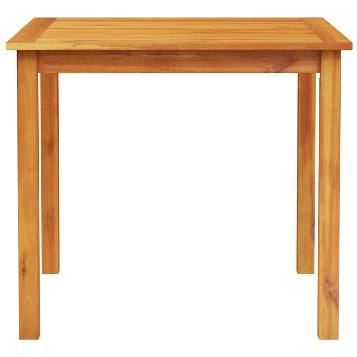 Ein Holztisch mit rechteckiger Platte und vier Beinen. Der Tisch besteht aus hellbraunem Holz und steht vor einem weißen Hintergrund.