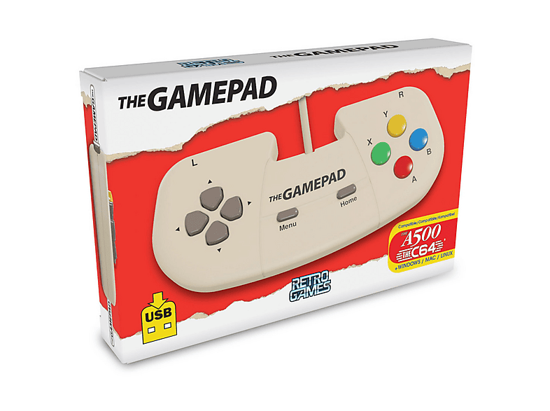 RETRO GAMES THE A500 MINI JOYPAD Controller Cream Colour | MediaMarkt