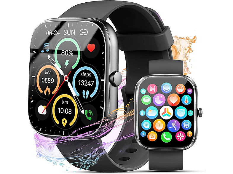 MANIKE Enigma Ascend 3 Smartwatch stainless steel Silikon, 140 - 210 mm, Schwarz