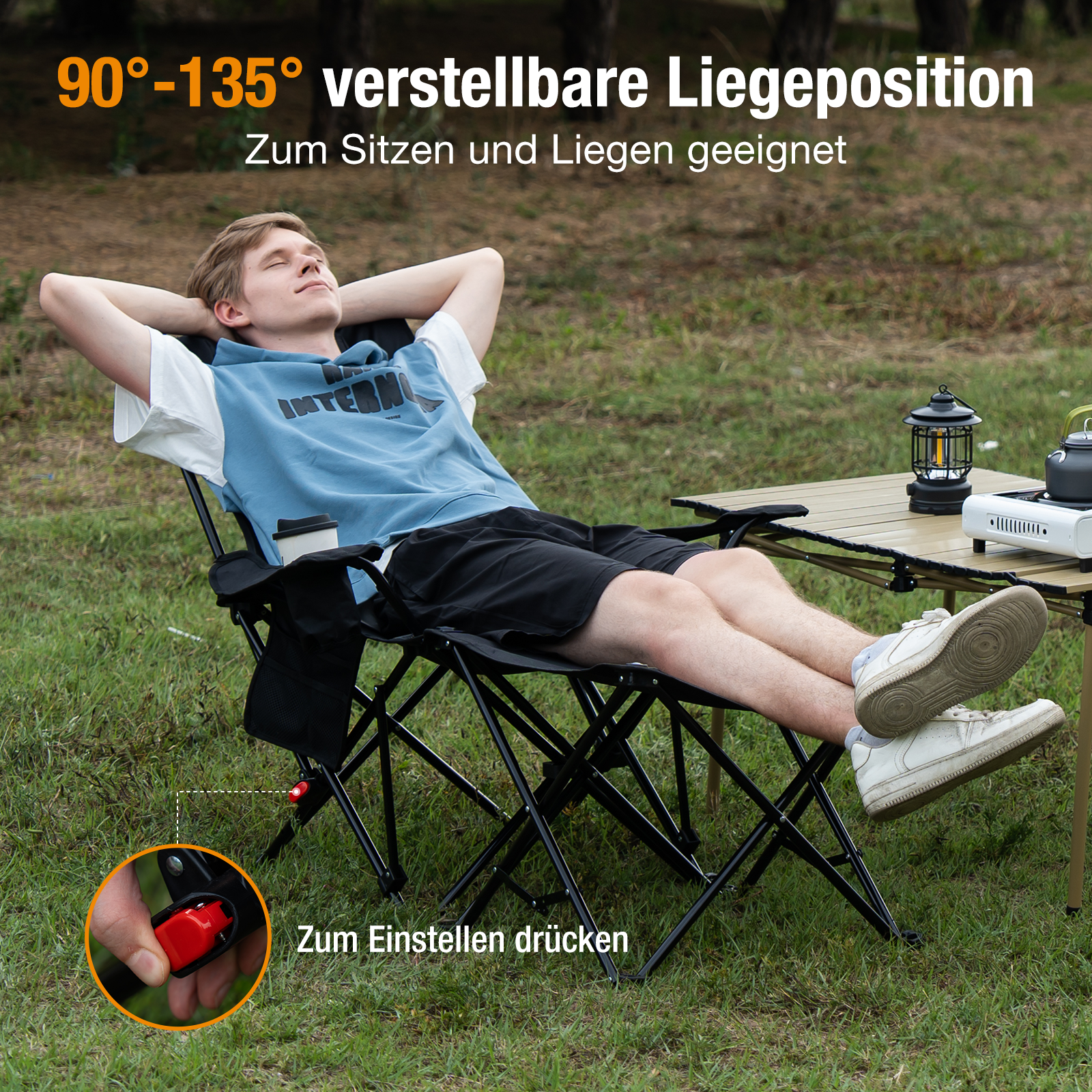 CITYSPORTS Verstellbarer Klappstuhl Gartenstuhl Angelstuhl Campingstuhl |  MediaMarkt