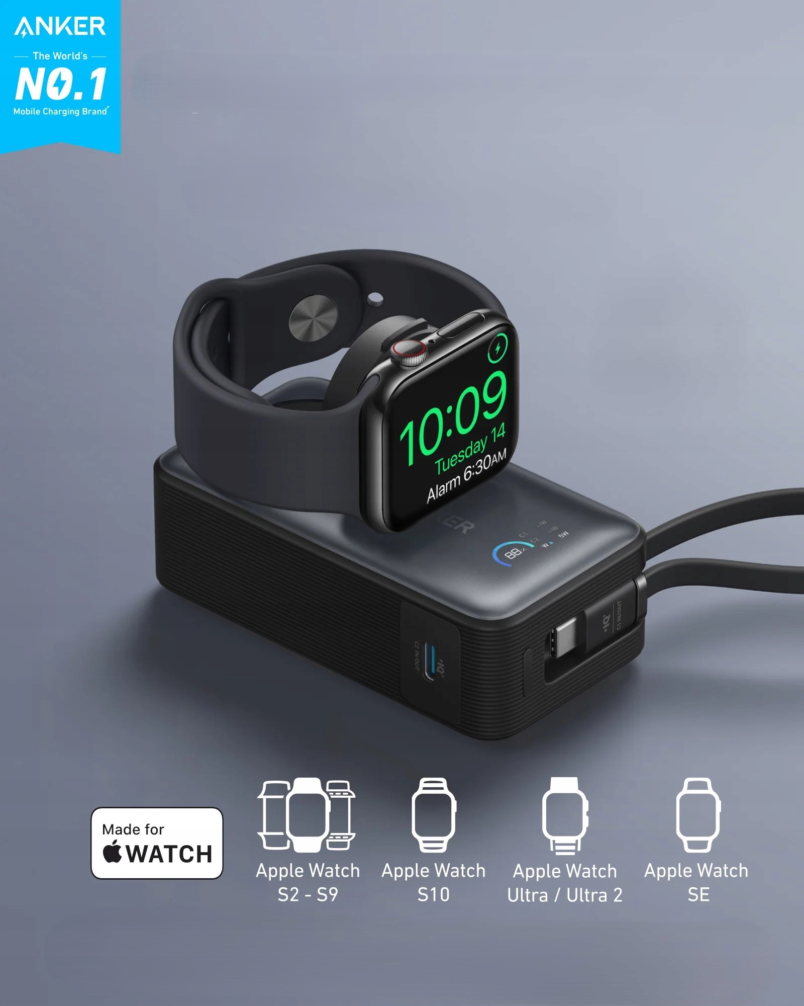 Anker MagGo Power Bank 10000mAh ブラック Powerbank Anker Maggo 10 000 Mah 35W Apple Watch - Opinie i