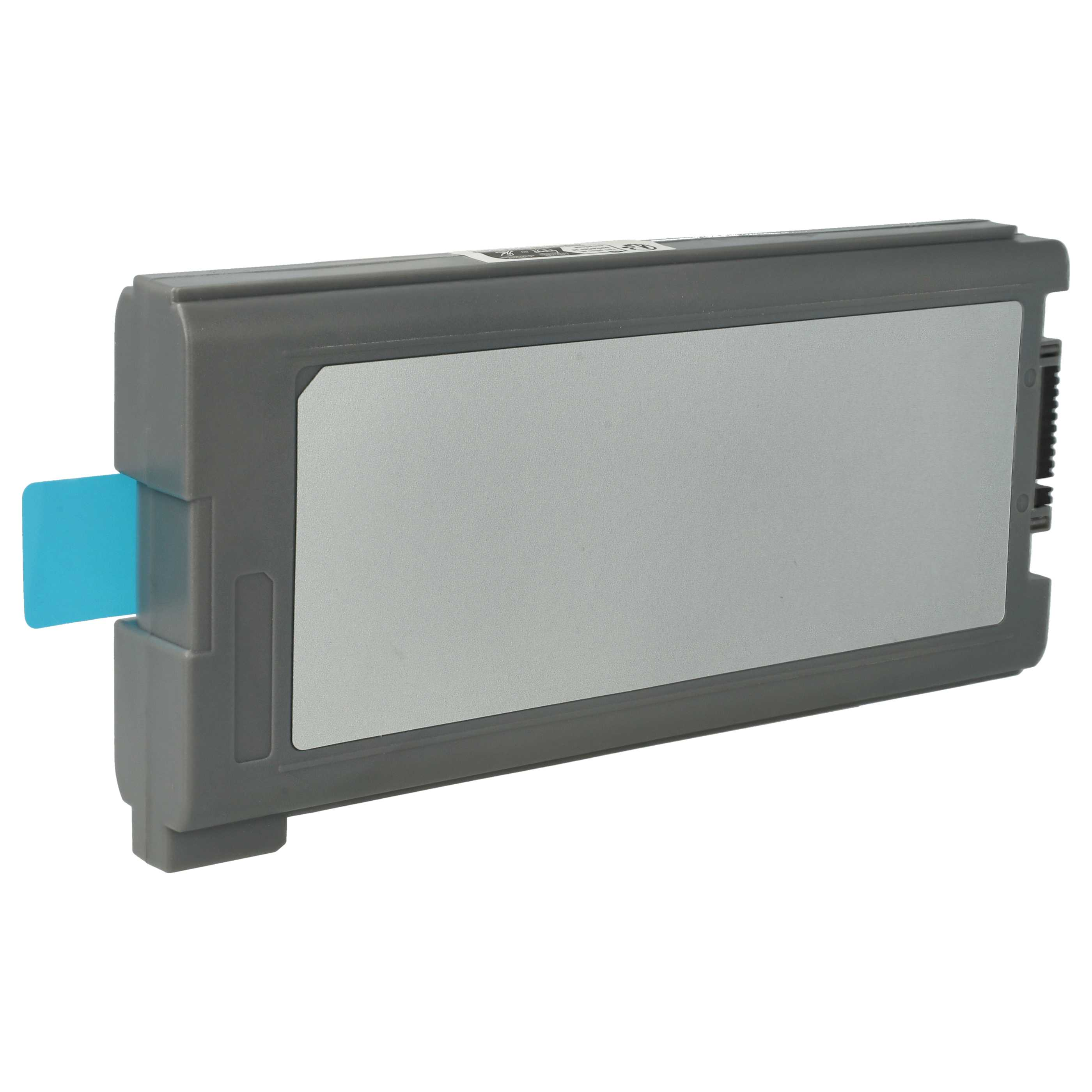 Eine graue Tintenpatrone mit silbernem Mittelteil und blauem Lasche. Der Hintergrund ist weiß.