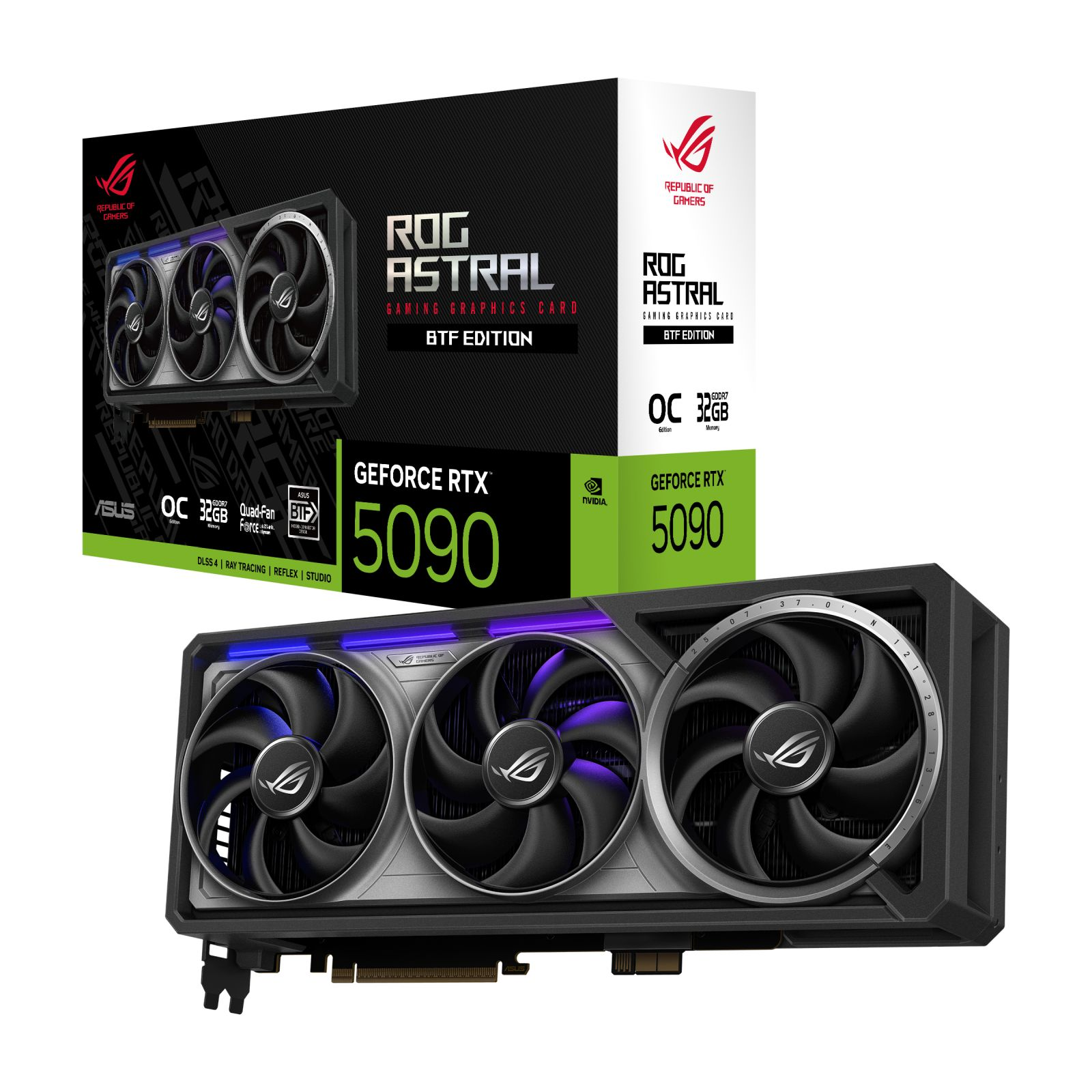 ASUS ROG Astral GDDR7 BTF OC Edition 512 Bit DLSS 4 GeForce RTX™ 5090 32 GB Ekran Kartı
