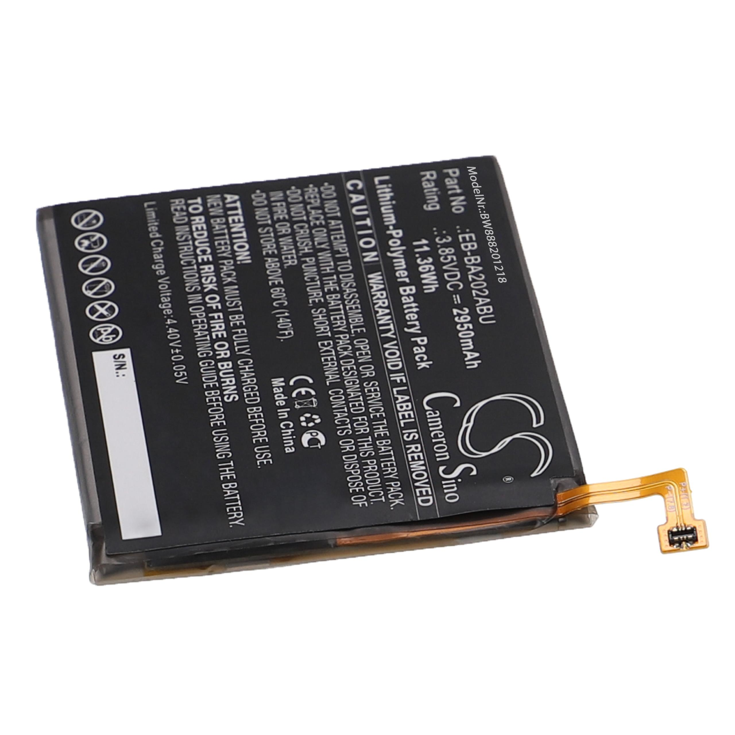 Schwarzer Lithium-Polymer-Akkupack mit Text und einem goldfarbenen Stecker auf weißem Hintergrund.