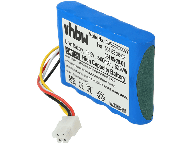 VHBW 09644 Li-Ion Akku, Li-Ion, 18.5 Volt, 3400 mAh | MediaMarkt