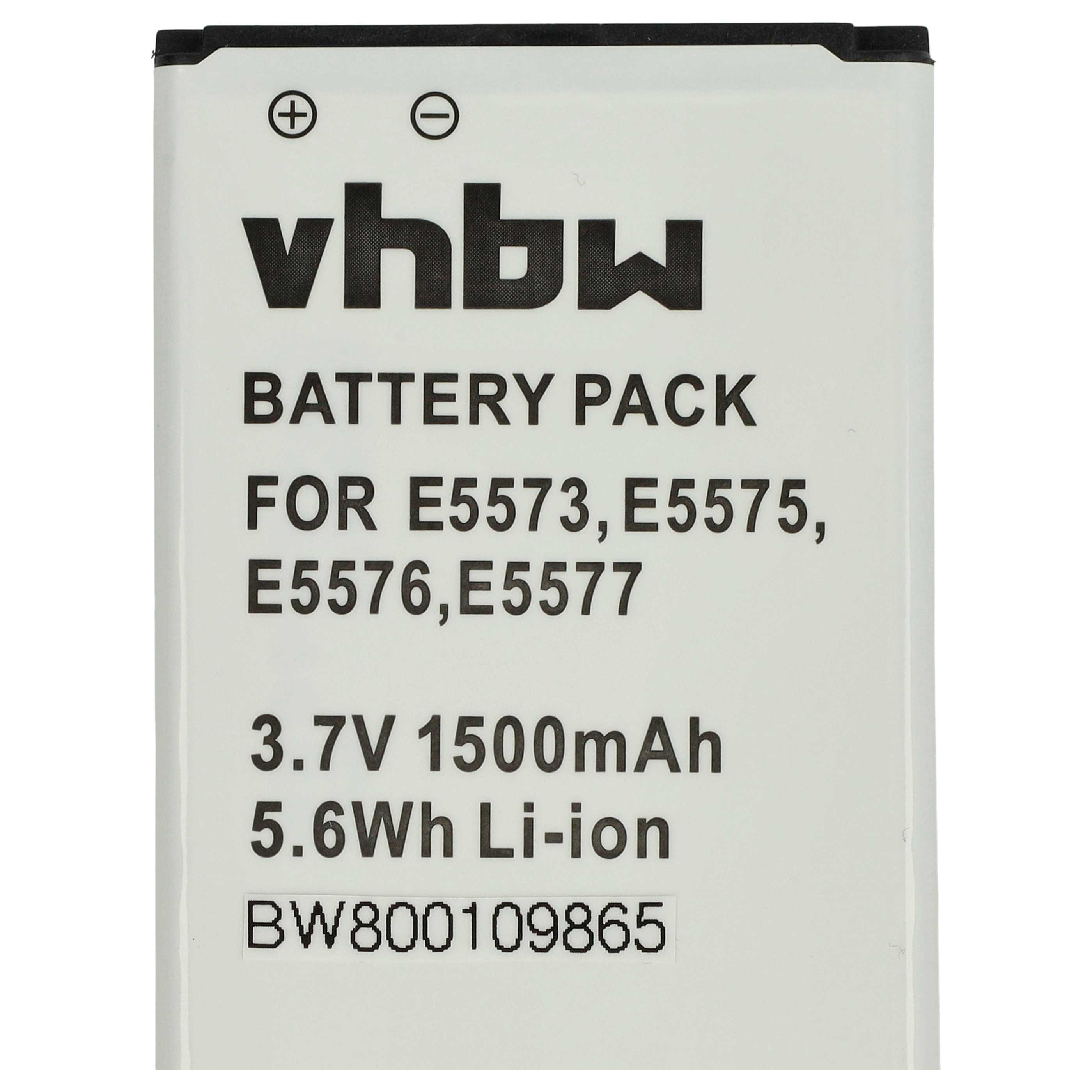 Ein weißes Akku-Pack mit schwarzem Text. Es steht 'vhbw BATTERY PACK' und listet kompatible Modelle, Spannung und Kapazität auf.