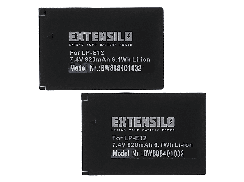 EXTENSILO 33257 Li-Ion Kamera-Akku, Li-Ion, 820 mAh | MediaMarkt