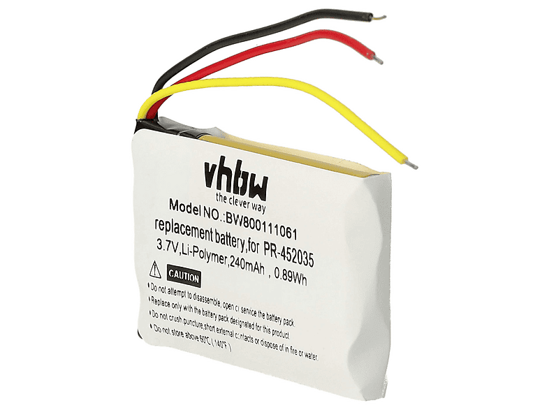 Batterie Li-Polymer 240mAh type 1110 Pour Logitech H600