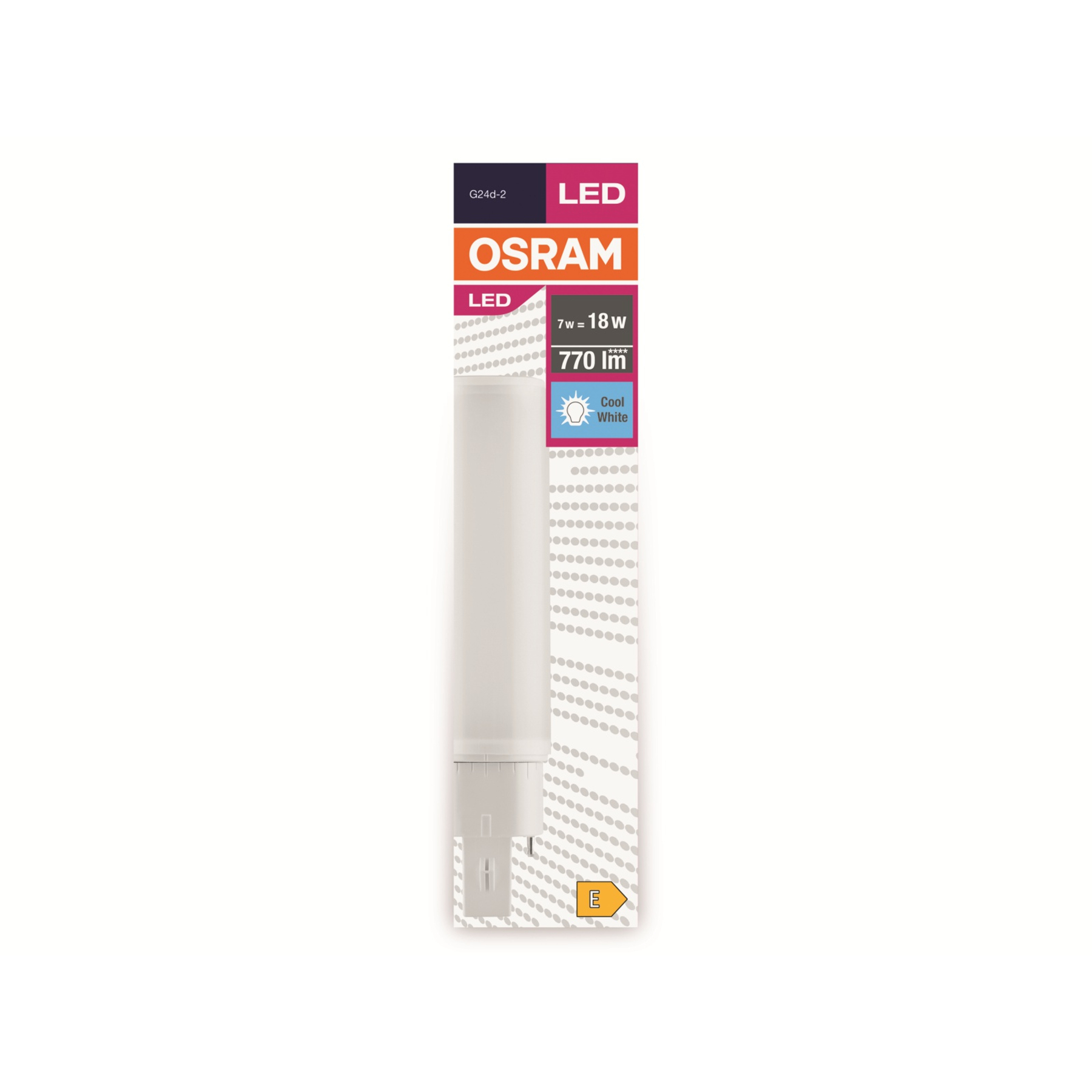 Una confezione di lampadine a LED Osram. La confezione riporta il marchio Osram e informazioni sull'emissione luminosa.