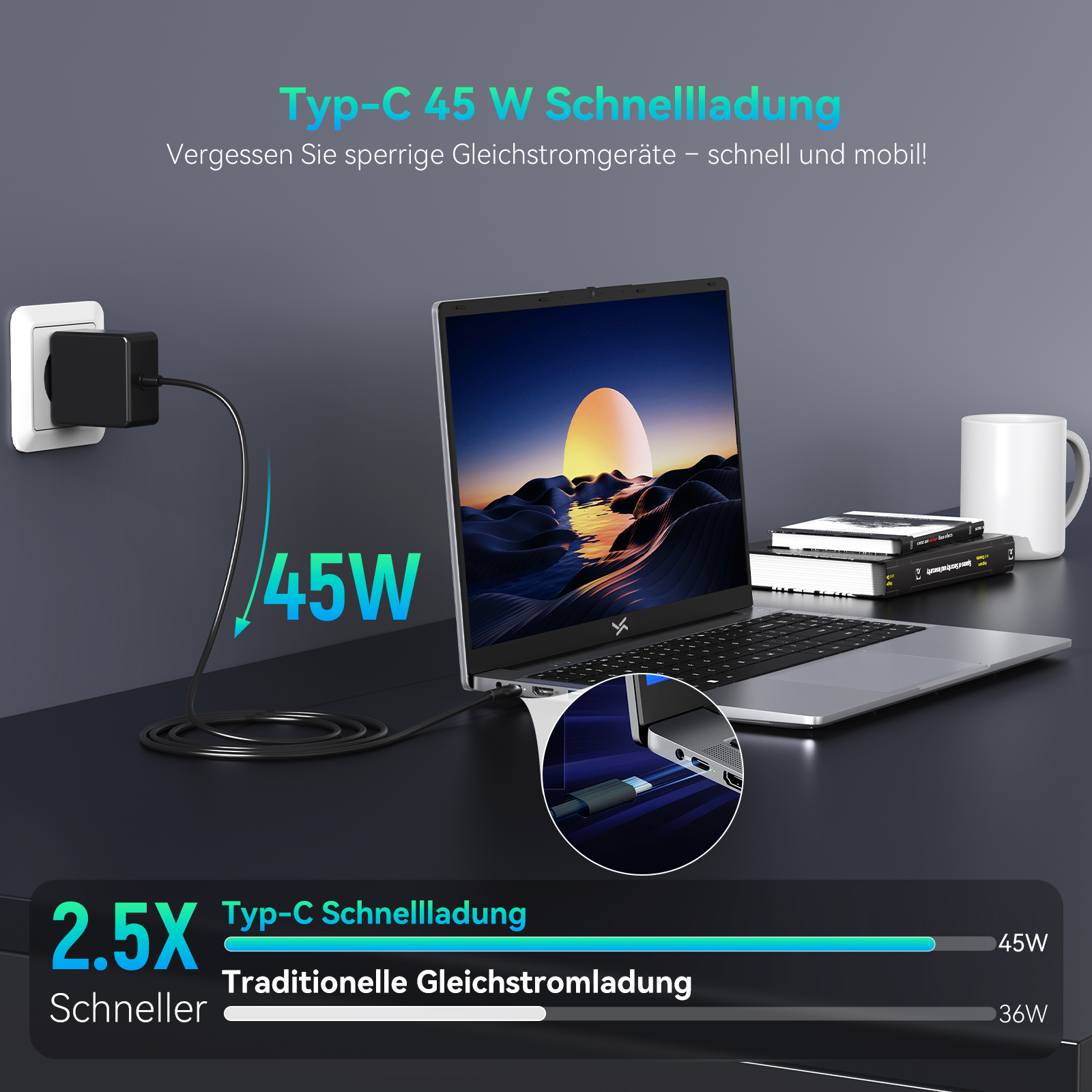 15,6 Zoll Laptop Mit 16 GB RAM & 512 GB SSD – Intel N150, Win11, Ideal Für Arbeit & Uni