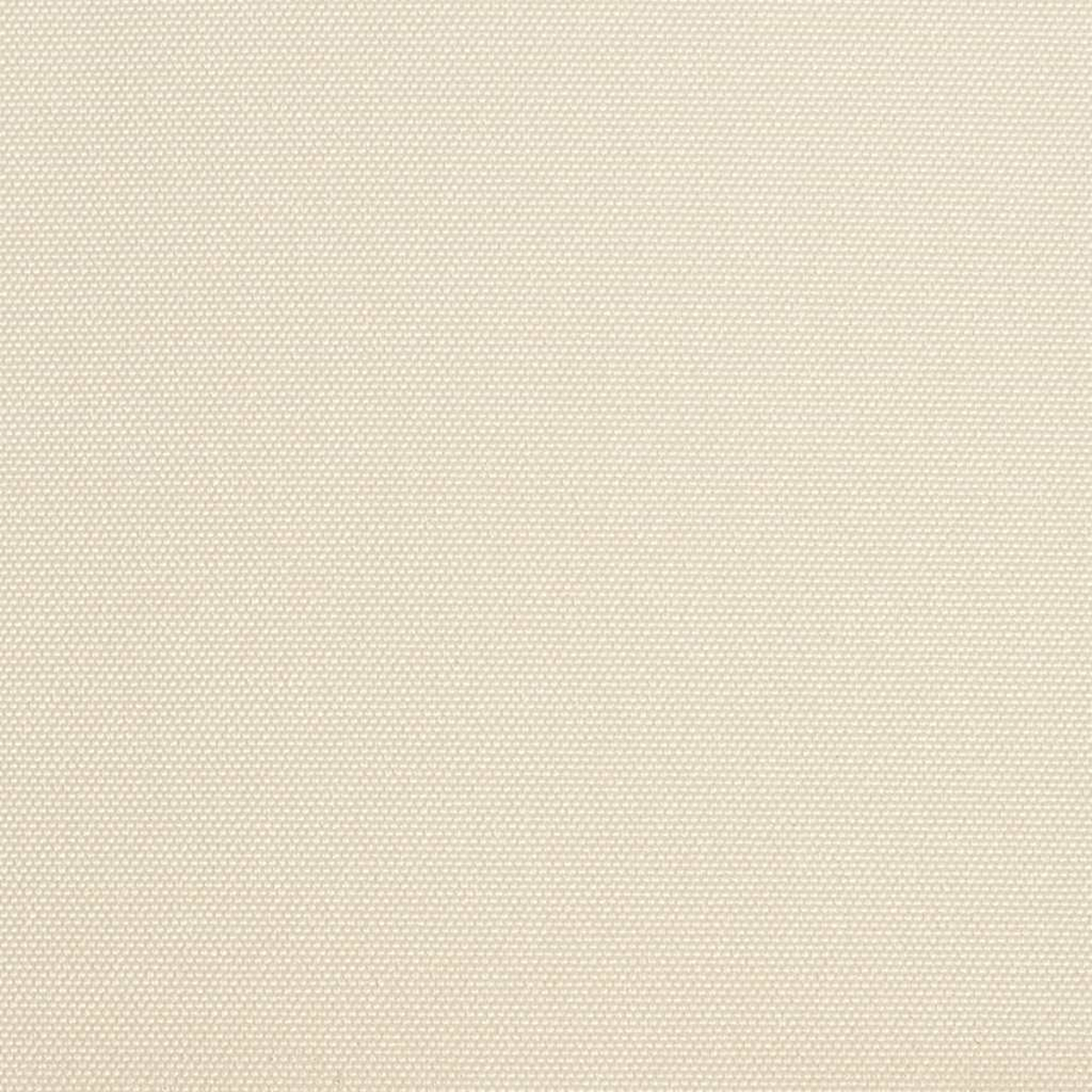 Nahaufnahme eines cremefarbenen Stoffes mit gewebter Textur. Die Oberfläche ist gleichmäßig beleuchtet und zeigt ein Muster aus kleinen Quadraten.