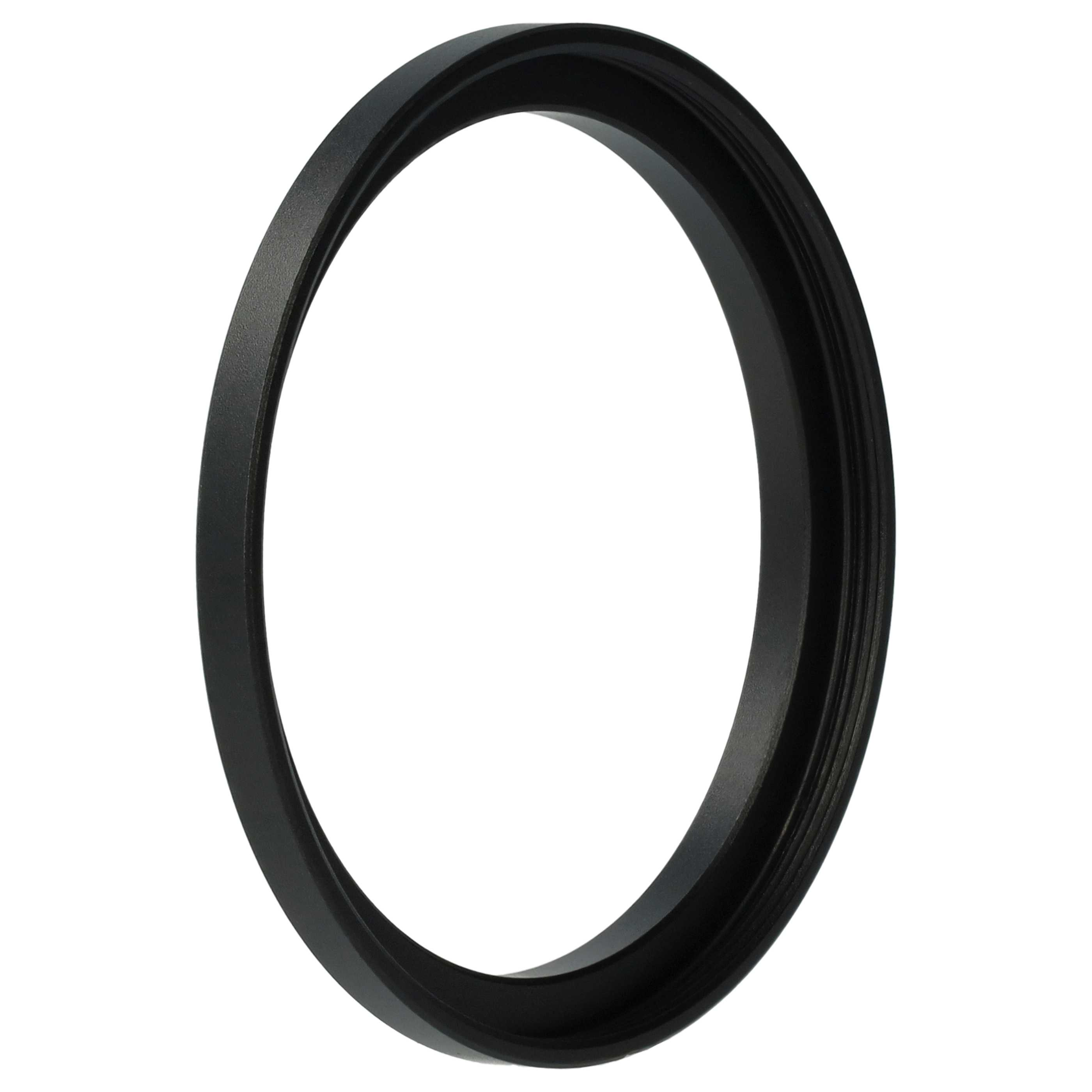 Schwarzer Metallring auf weißem Hintergrund. Der Ring hat eine kreisförmige Form und befindet sich in der Mitte des Bildes.